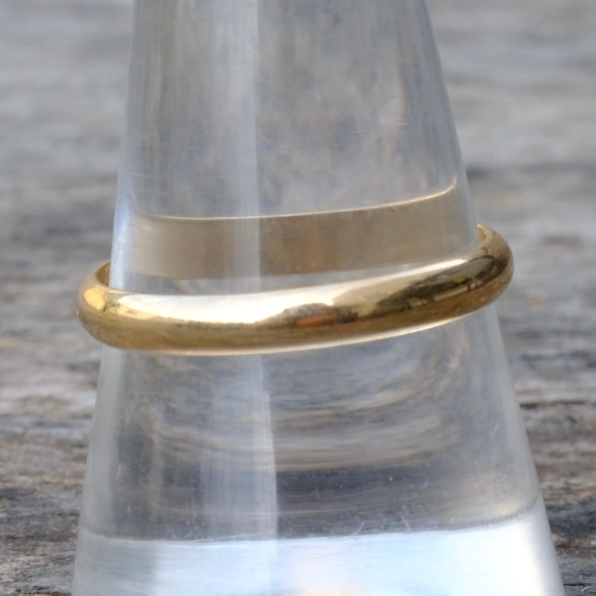 Vintage 14K Gold Band Ring 9.75