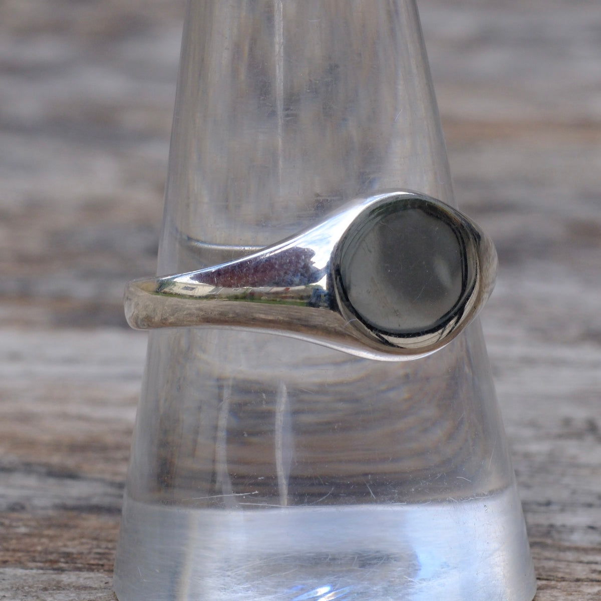 Vintage Sterling Signet Band Ring 9.75