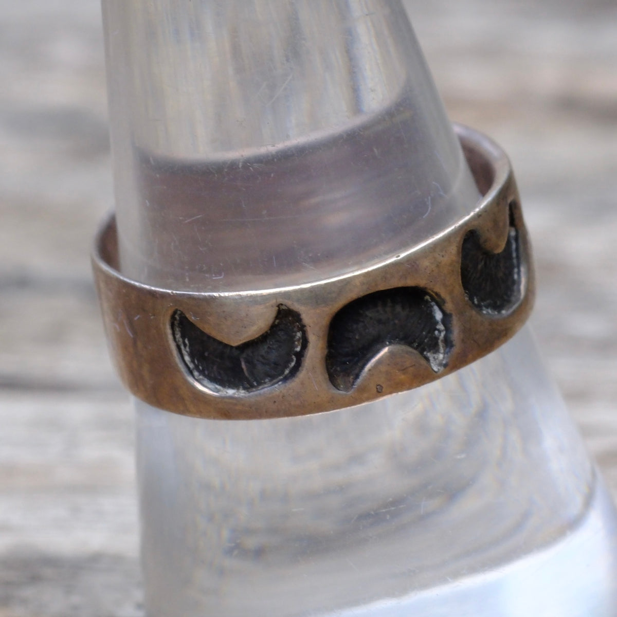 Vintage Sterling Stamped Band Ring 9