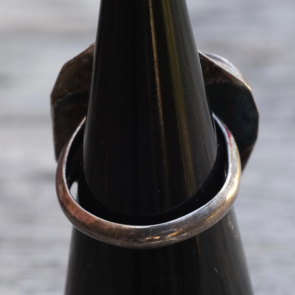 Vintage Sterling Mother Of Pearl Feather Ring 5
