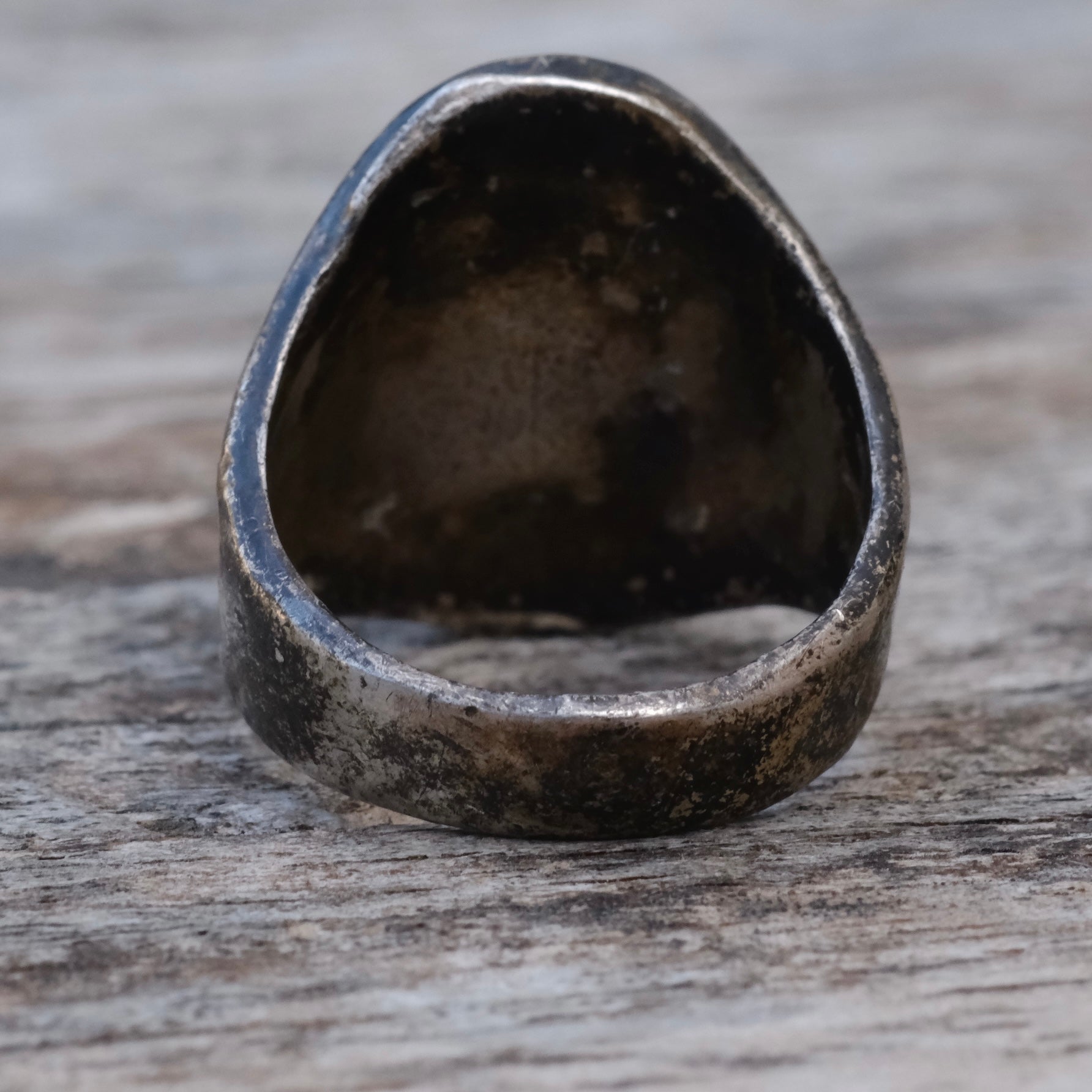 Vintage Sterling Tigers Eye Thunderbird Ring 7.5