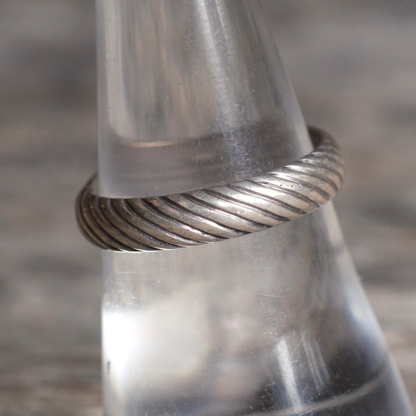 Vintage Sterling Silver Band Ring 7.75