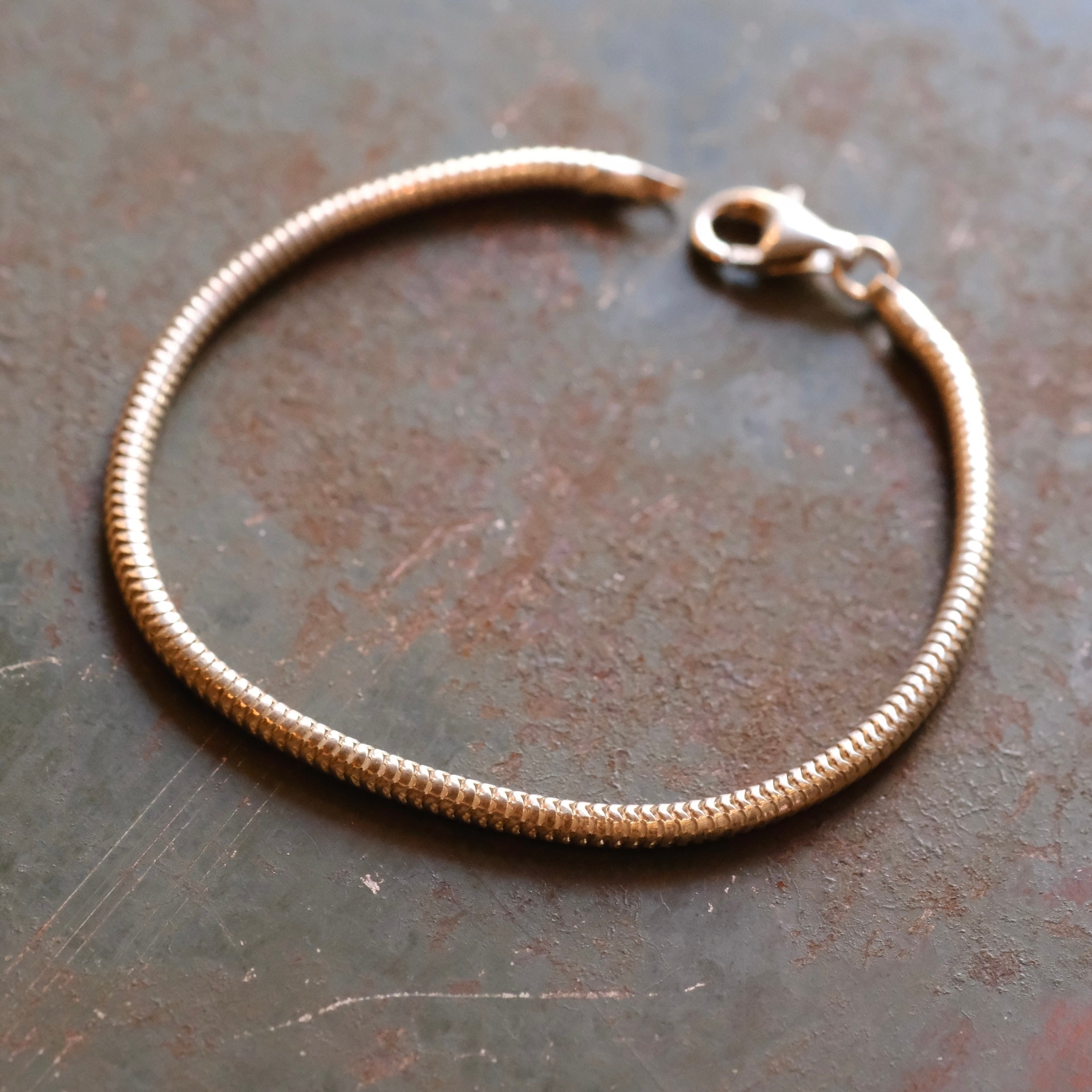 Vintage Sterling Silver Snake Chain Bracelet
