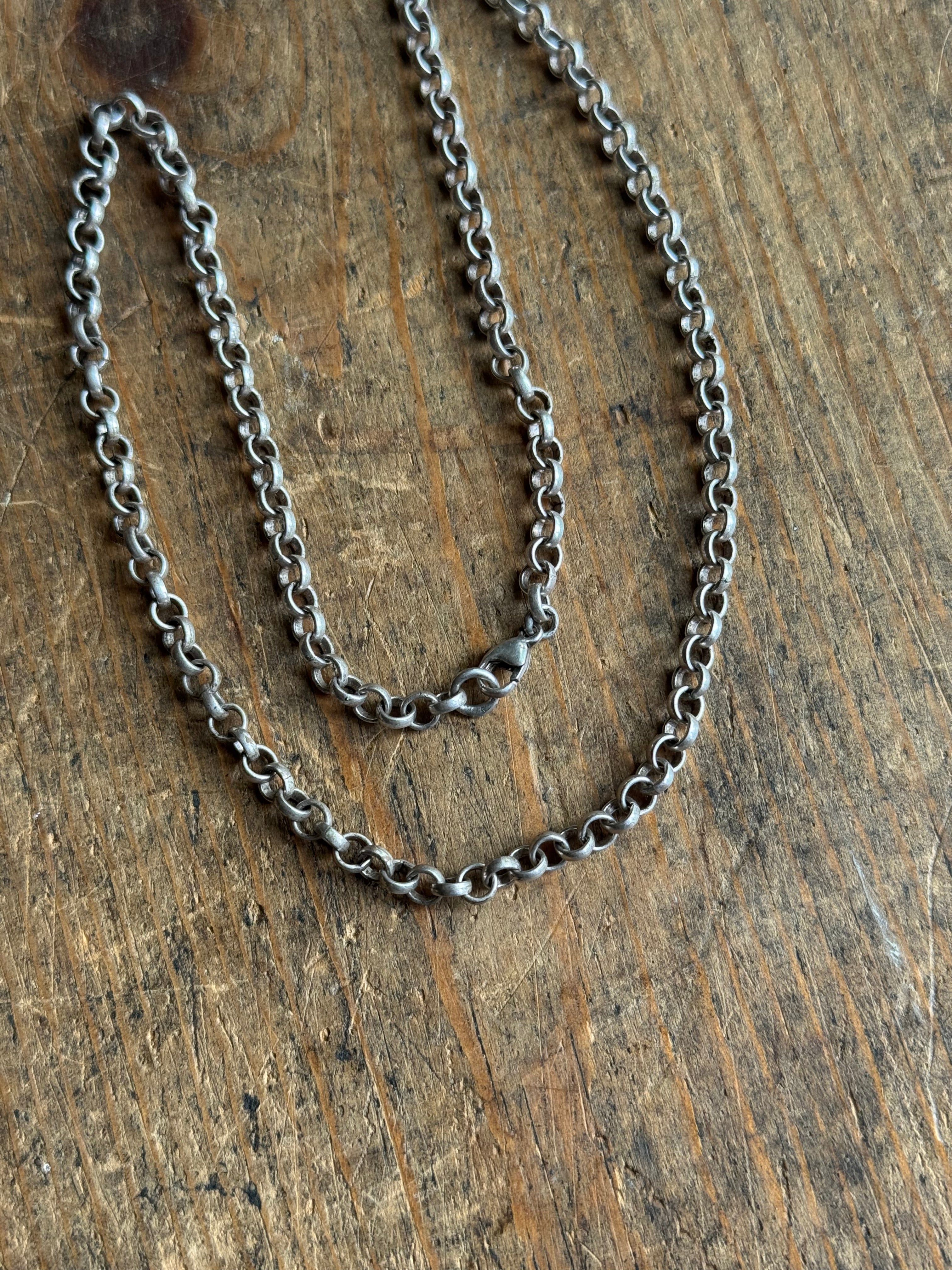 Vintage Sterling Silver 16” Rolo Chain