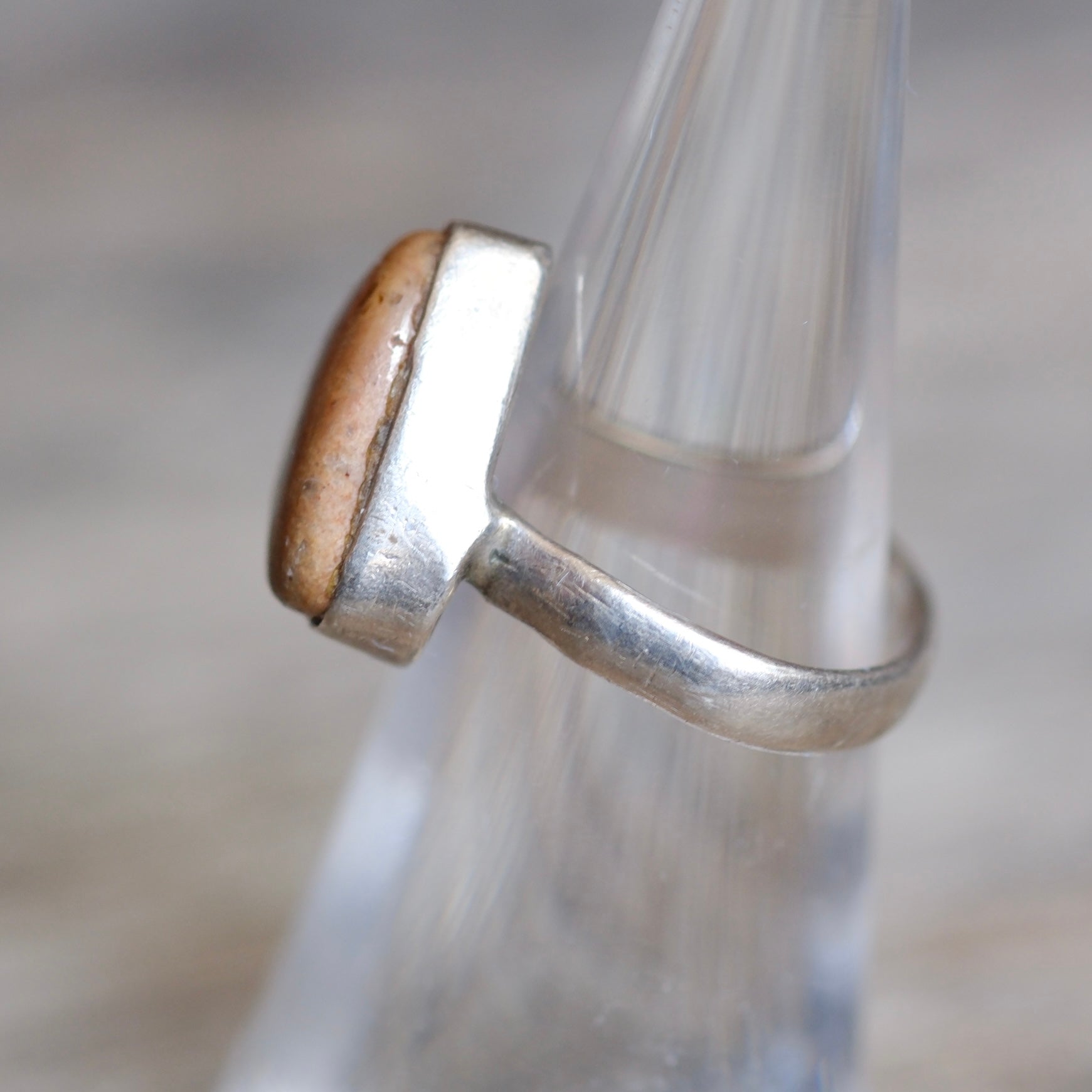 Vintage Sterling Mexican Opal Ring 5.75