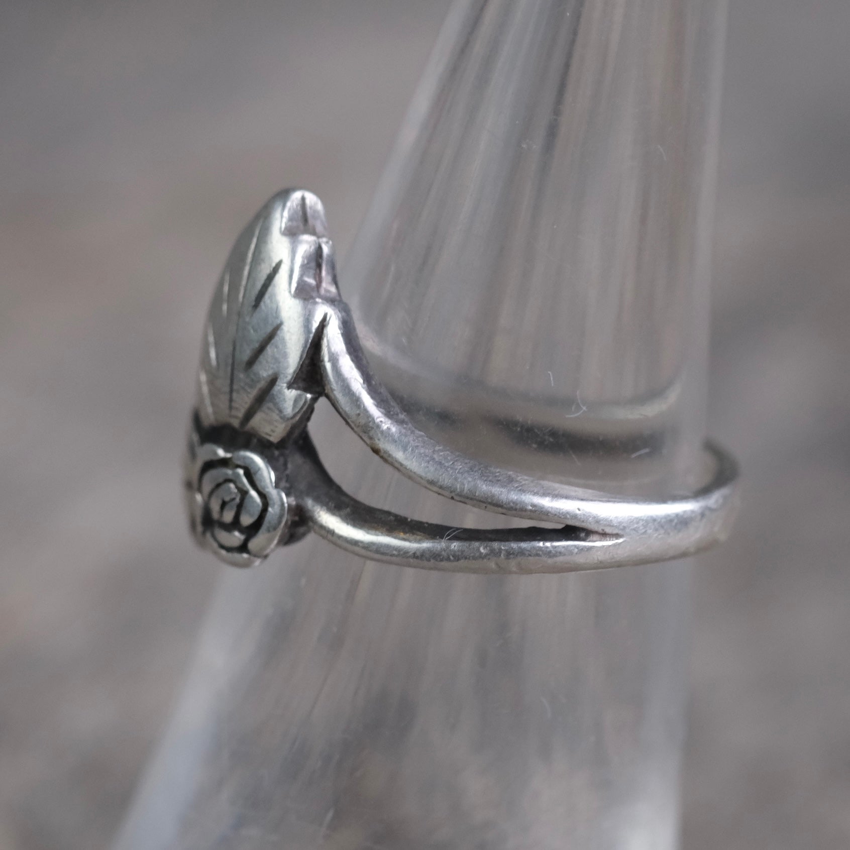 Vintage Sterling Silver Lead Ring 5.5