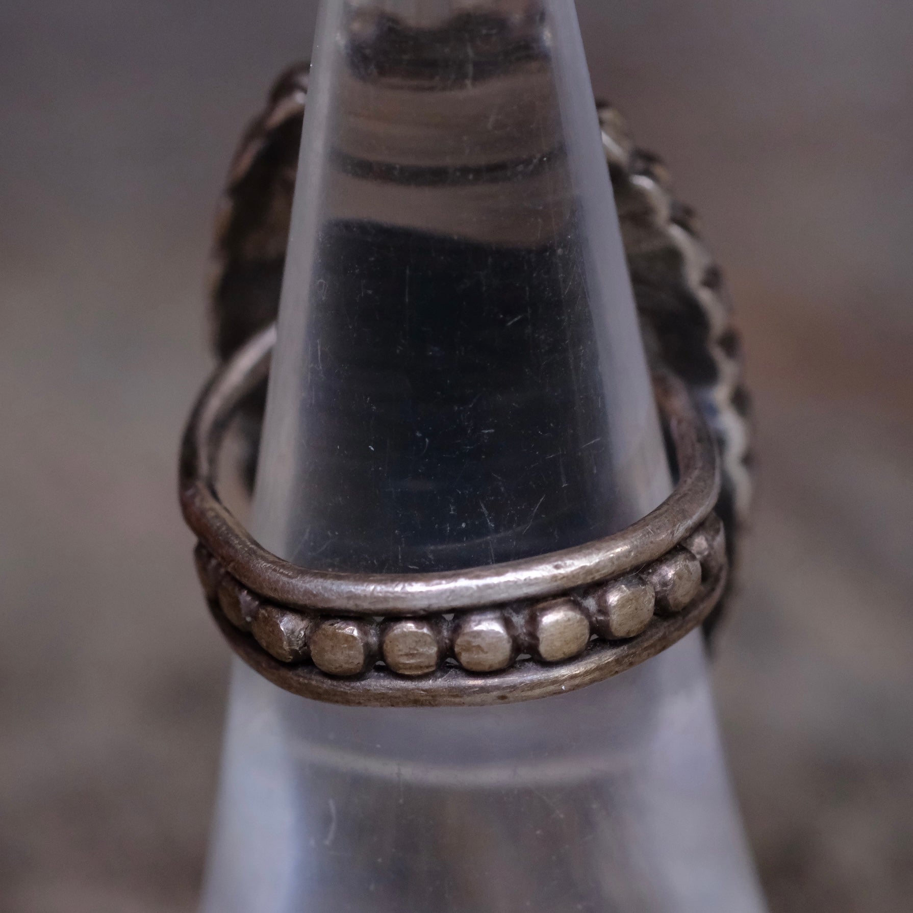 Vintage Sterling Bloodstone Ring 6.5