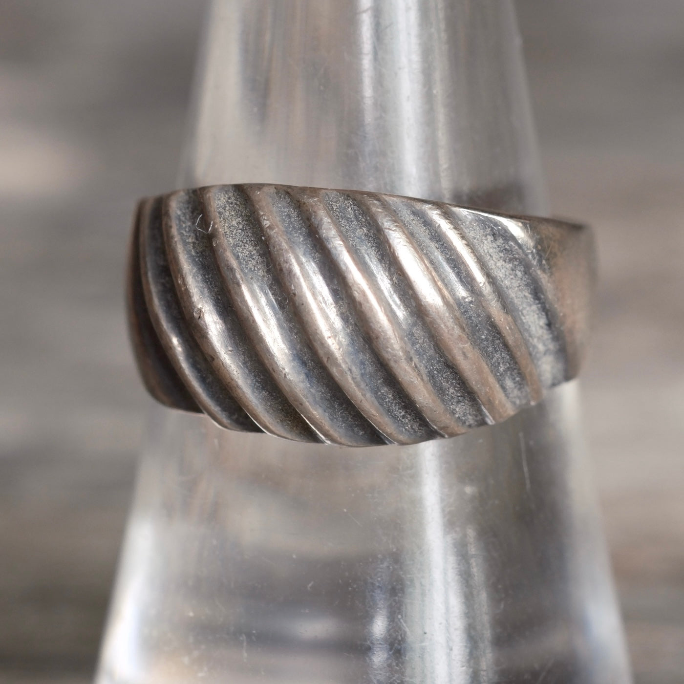Vintage Sterling Silver Modernist Ring 8