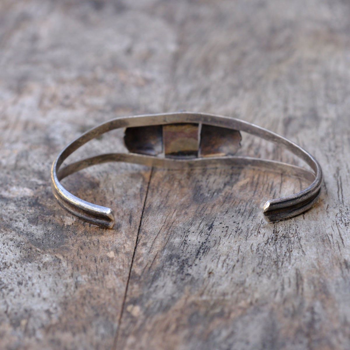 Vintage Sterling Turquoise Winged Cuff Bracelet