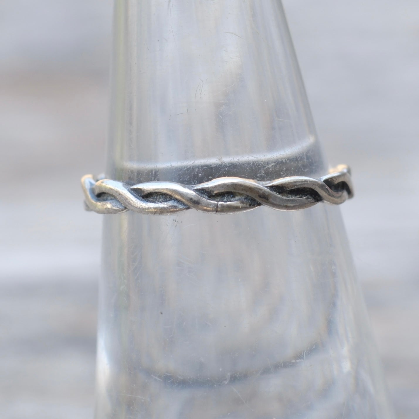Vintage Sterling Silver Braided Band Ring 5.75