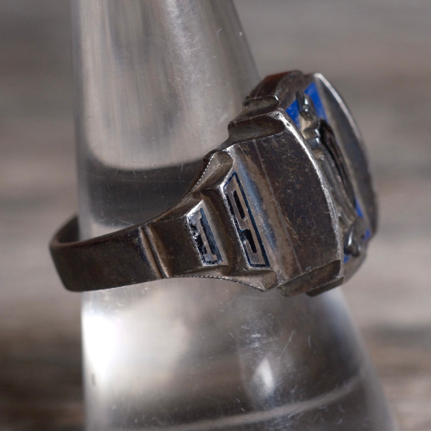 Vintage Sterling 1958 Class Ring 9.25
