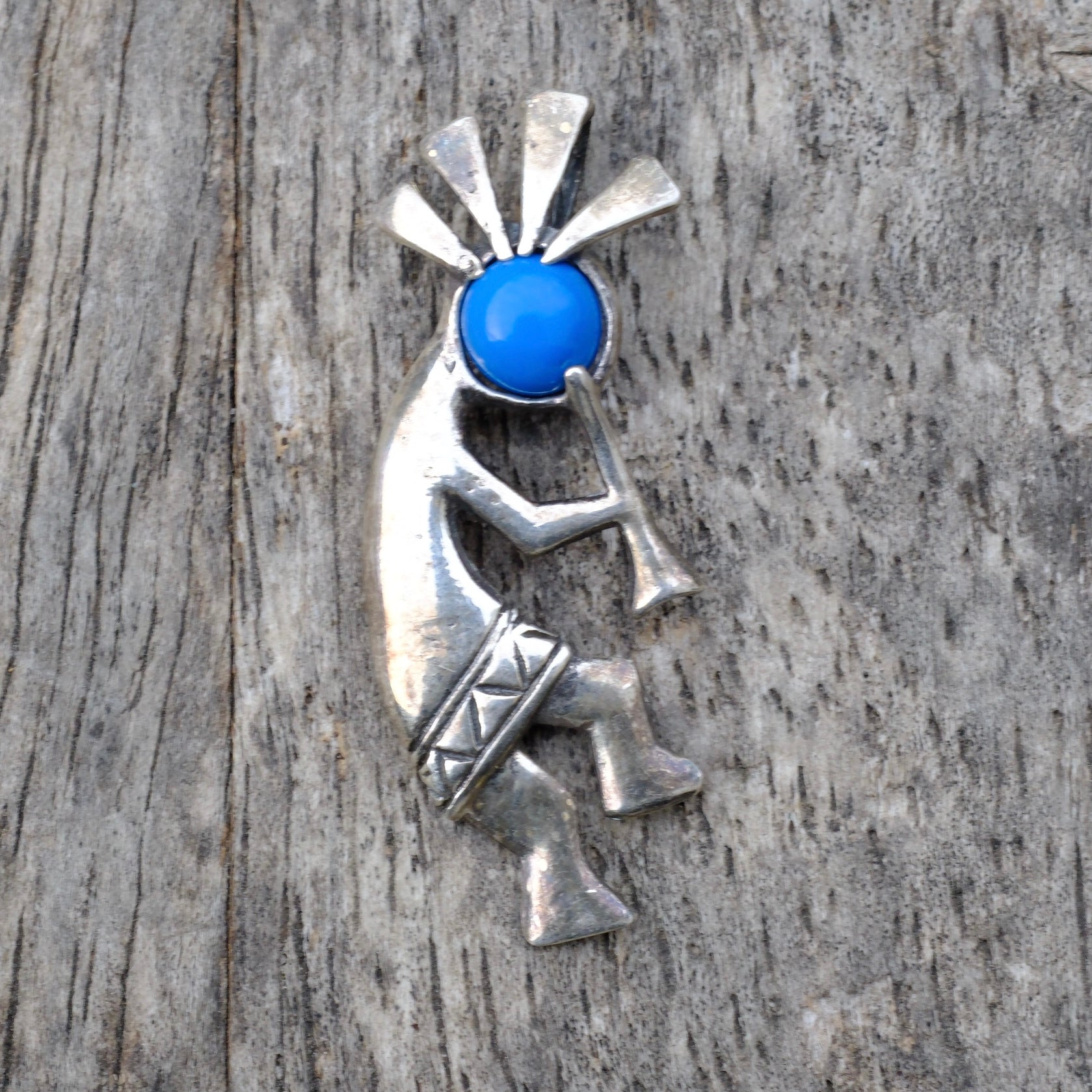 Vintage Sterling Kokopelli Pendant