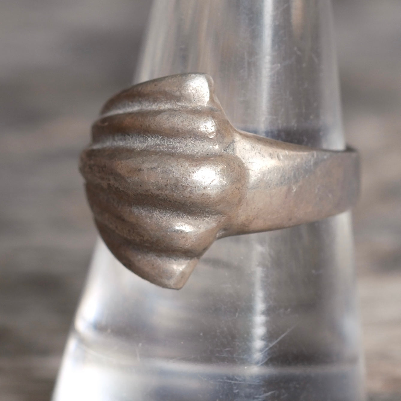 Vintage Sterling Silver Modernist Ring 9