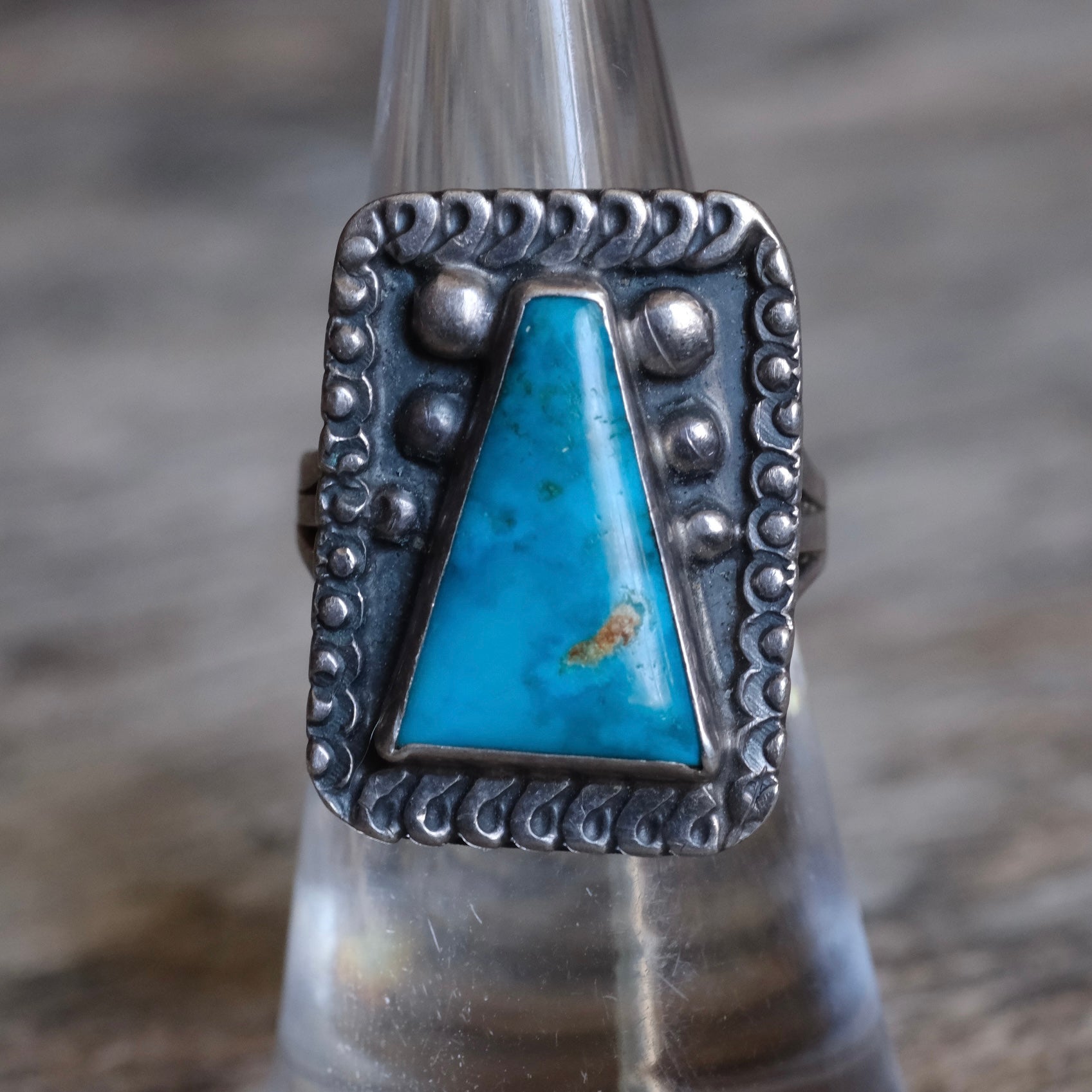 Vintage Sterling Turquoise Ring 6