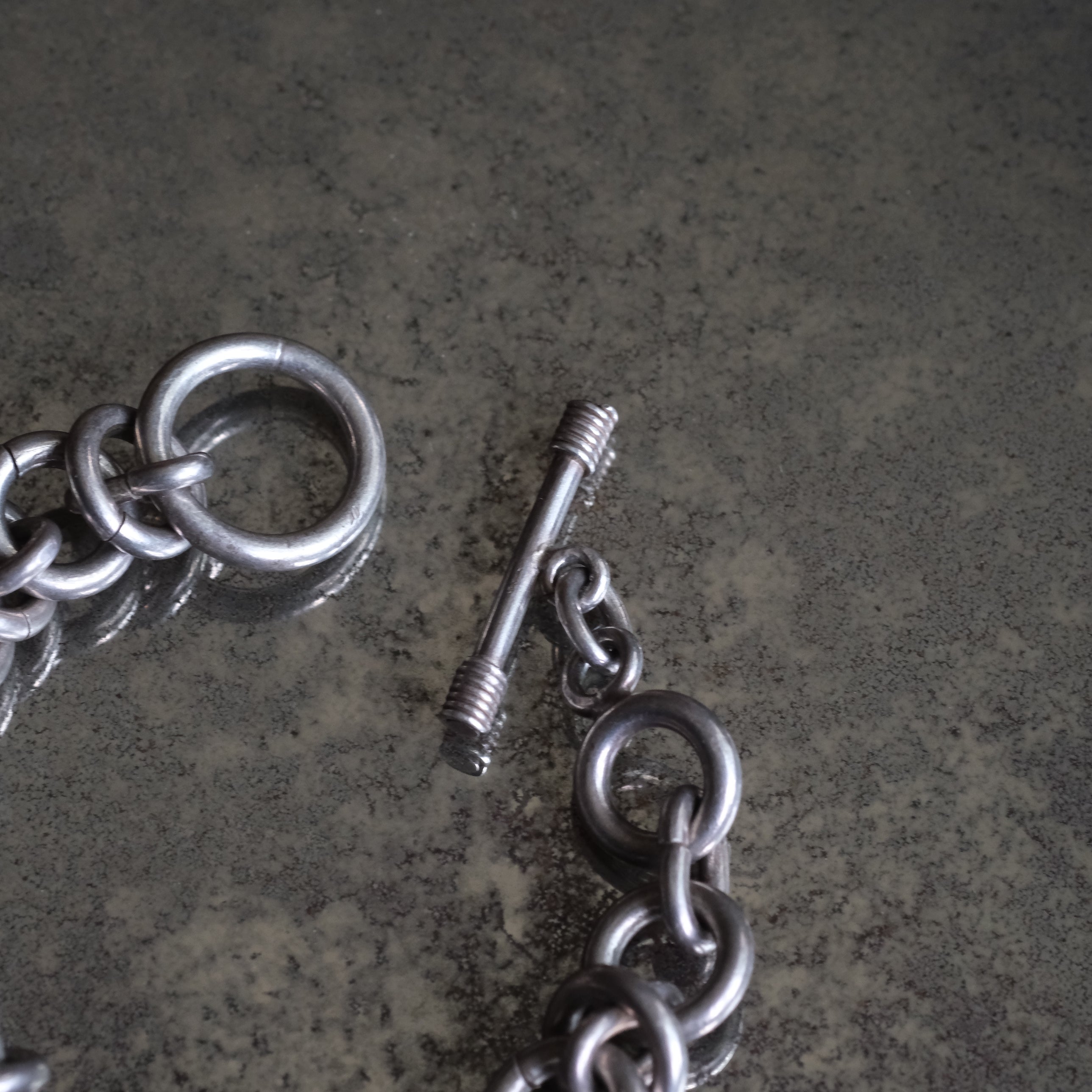 Vintage Sterling Silver Fancy Link Chain Bracelet