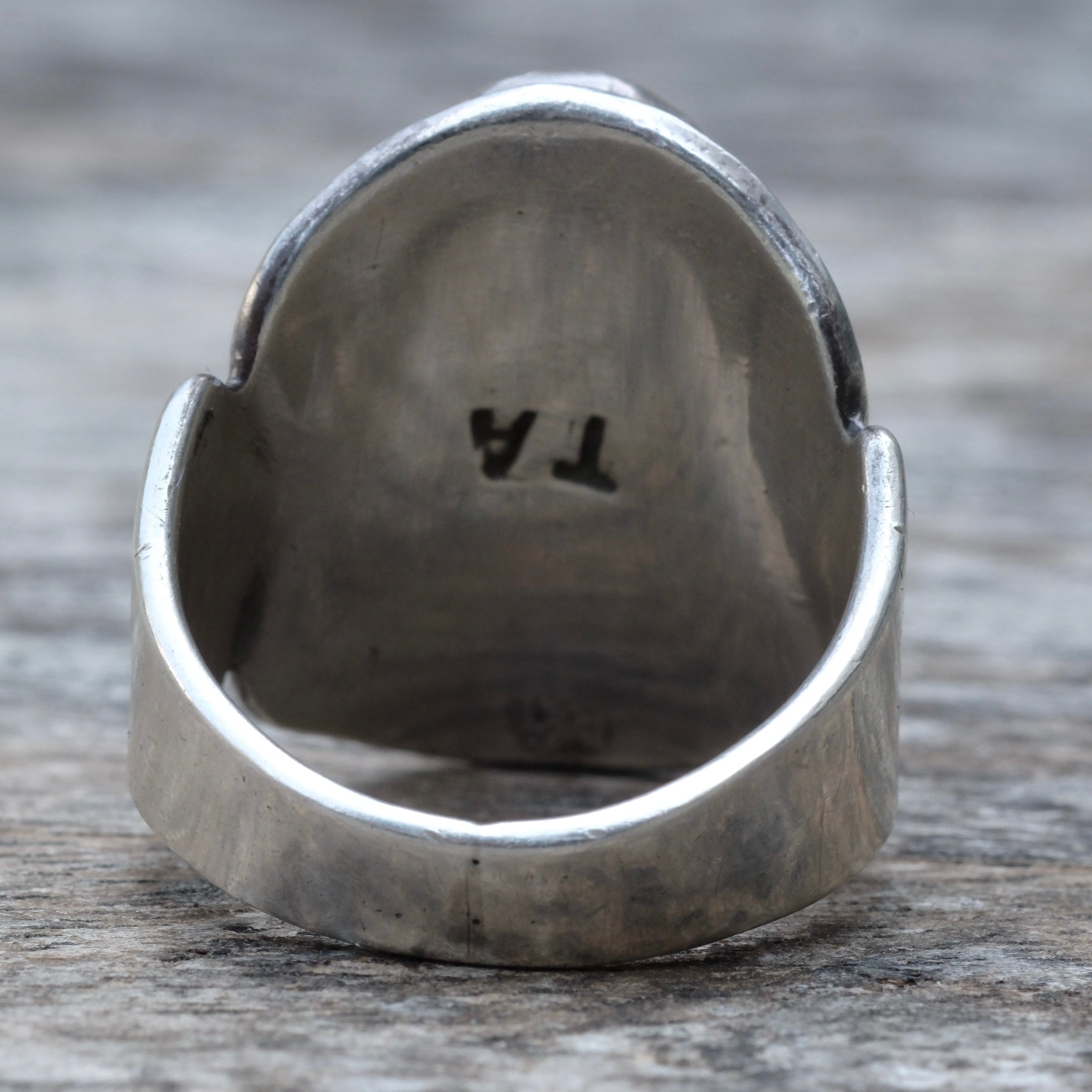 Vintage Sterling Bisbee Turquoise Ring 12