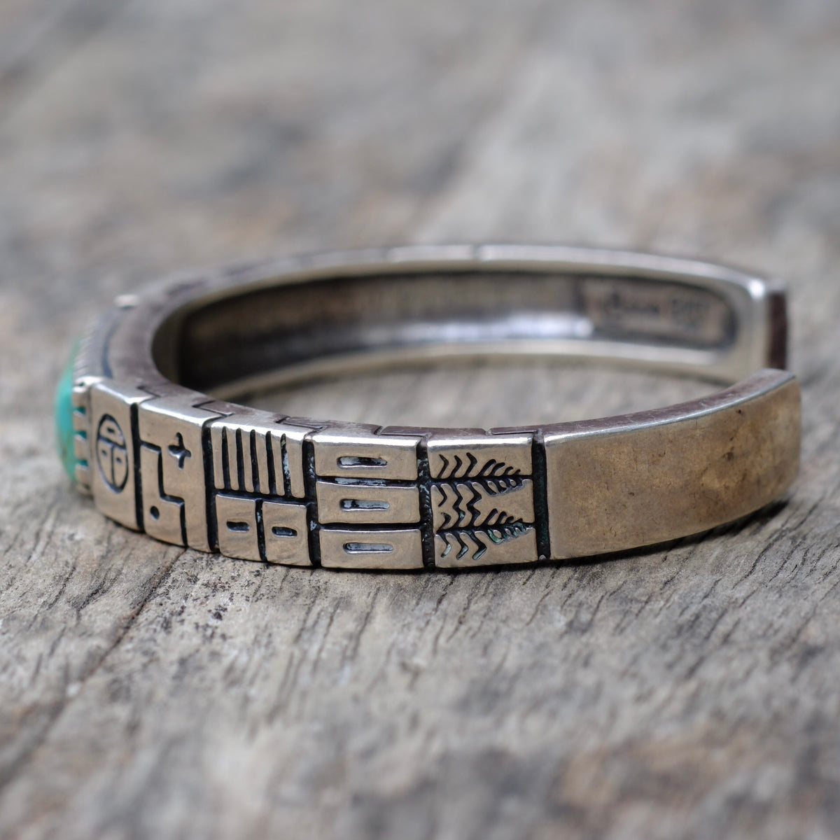 Vintage Sterling Turquoise Cuff Bracelet