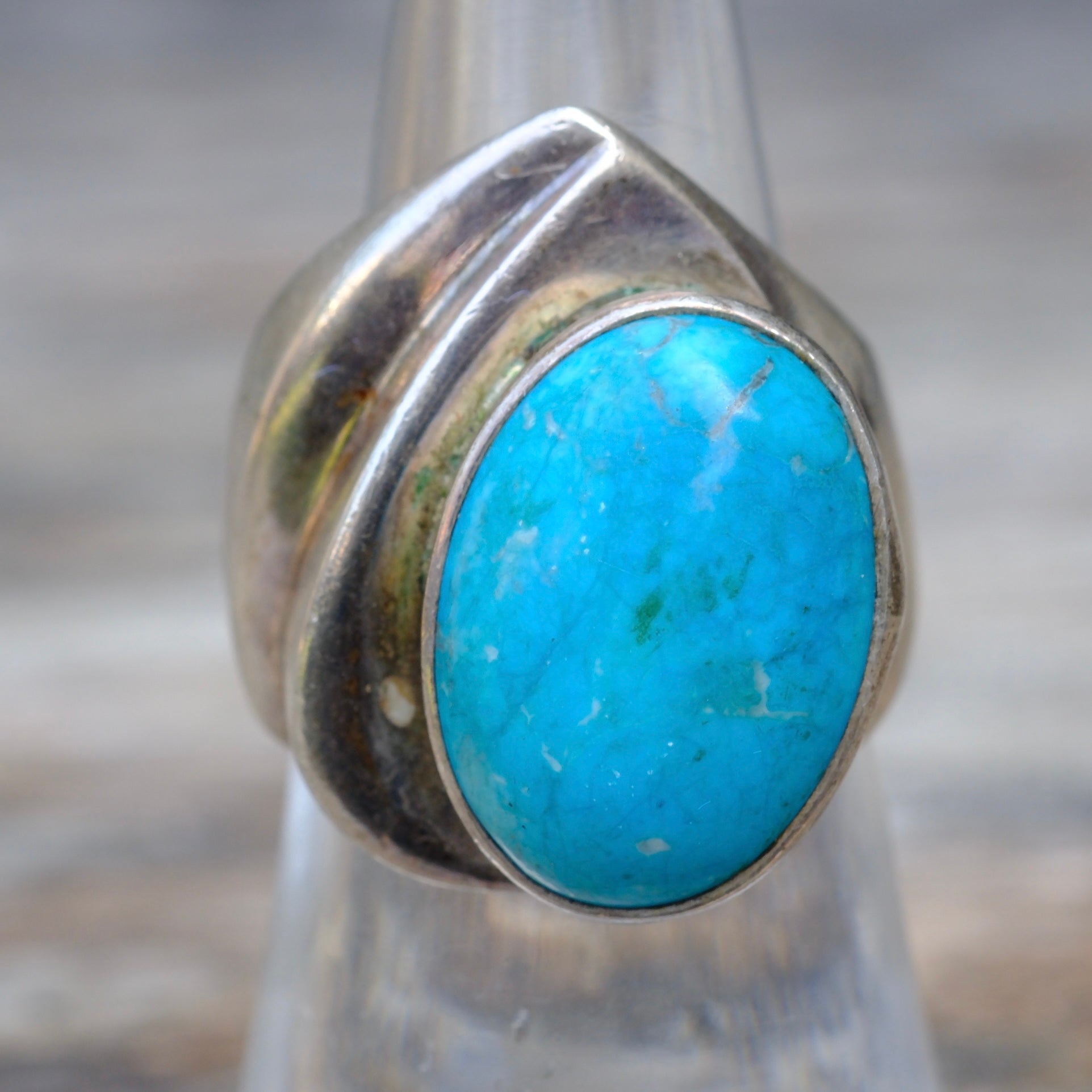 Vintage Sterling Turquoise Ring 7