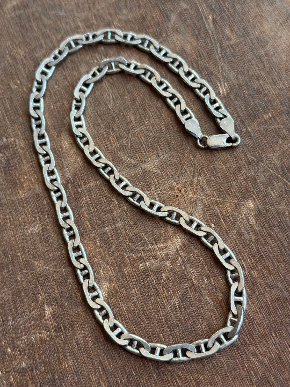 Vintage Sterling Silver 16” Mariner Chain