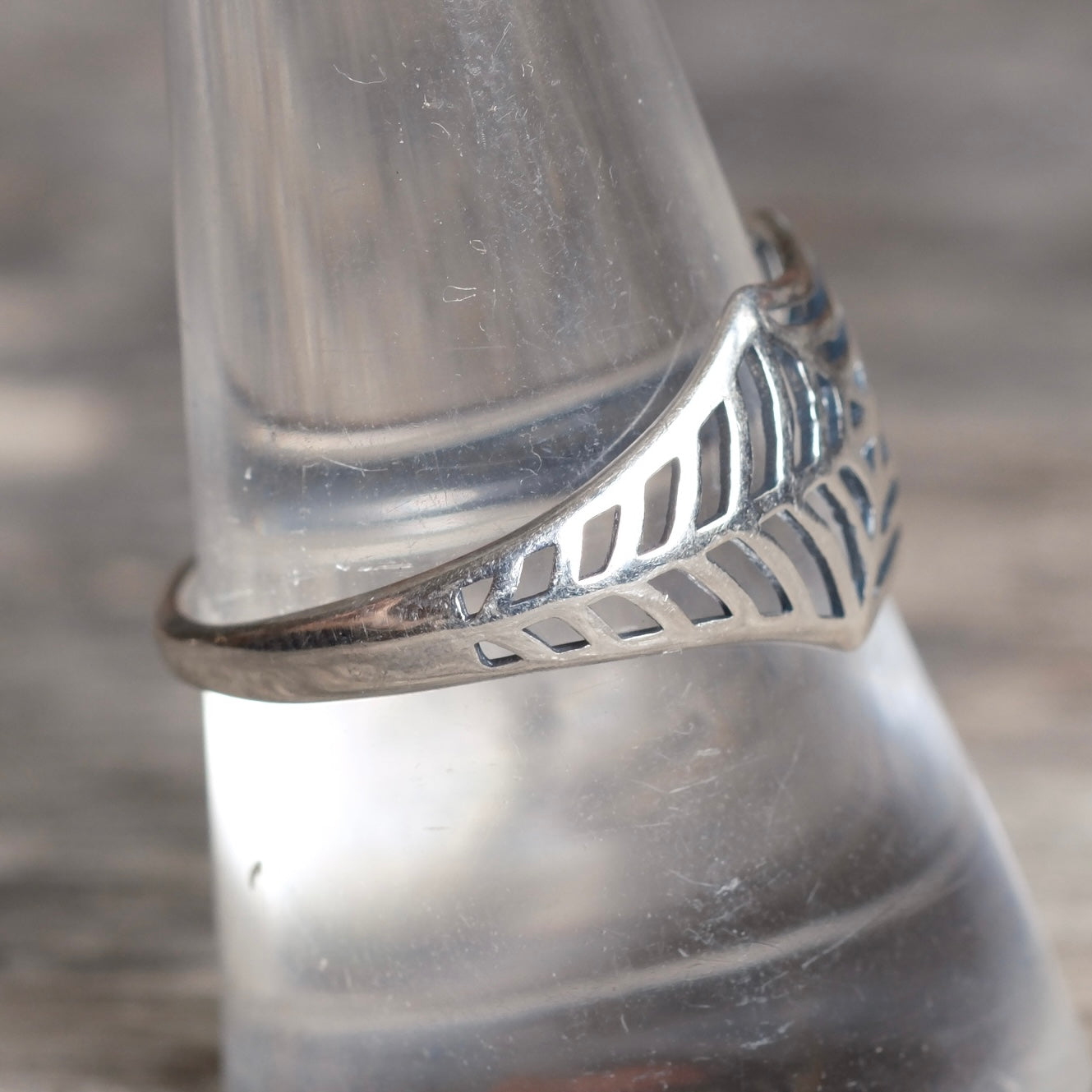 Vintage Sterling Silver Spiderweb Ring 9.75