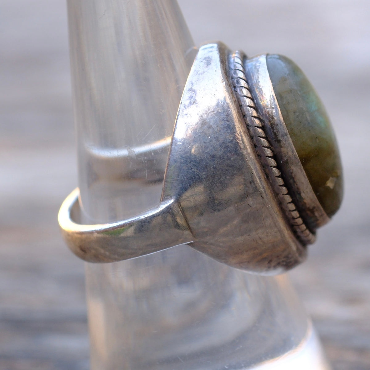 Vintage Sterling Tigers Eye Ring 8