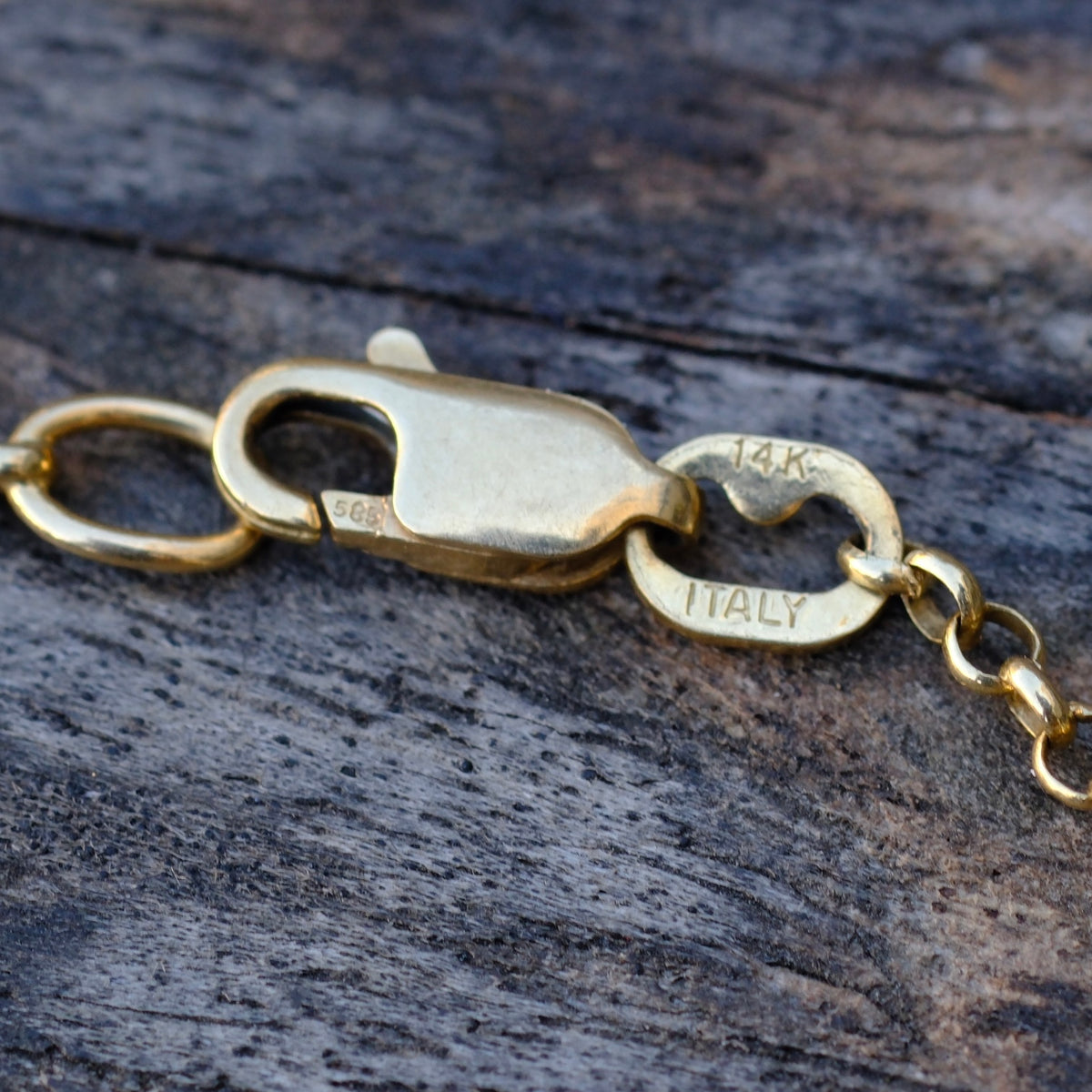 Vintage 14K Gold Horse and Horseshoe Charm Bracelet