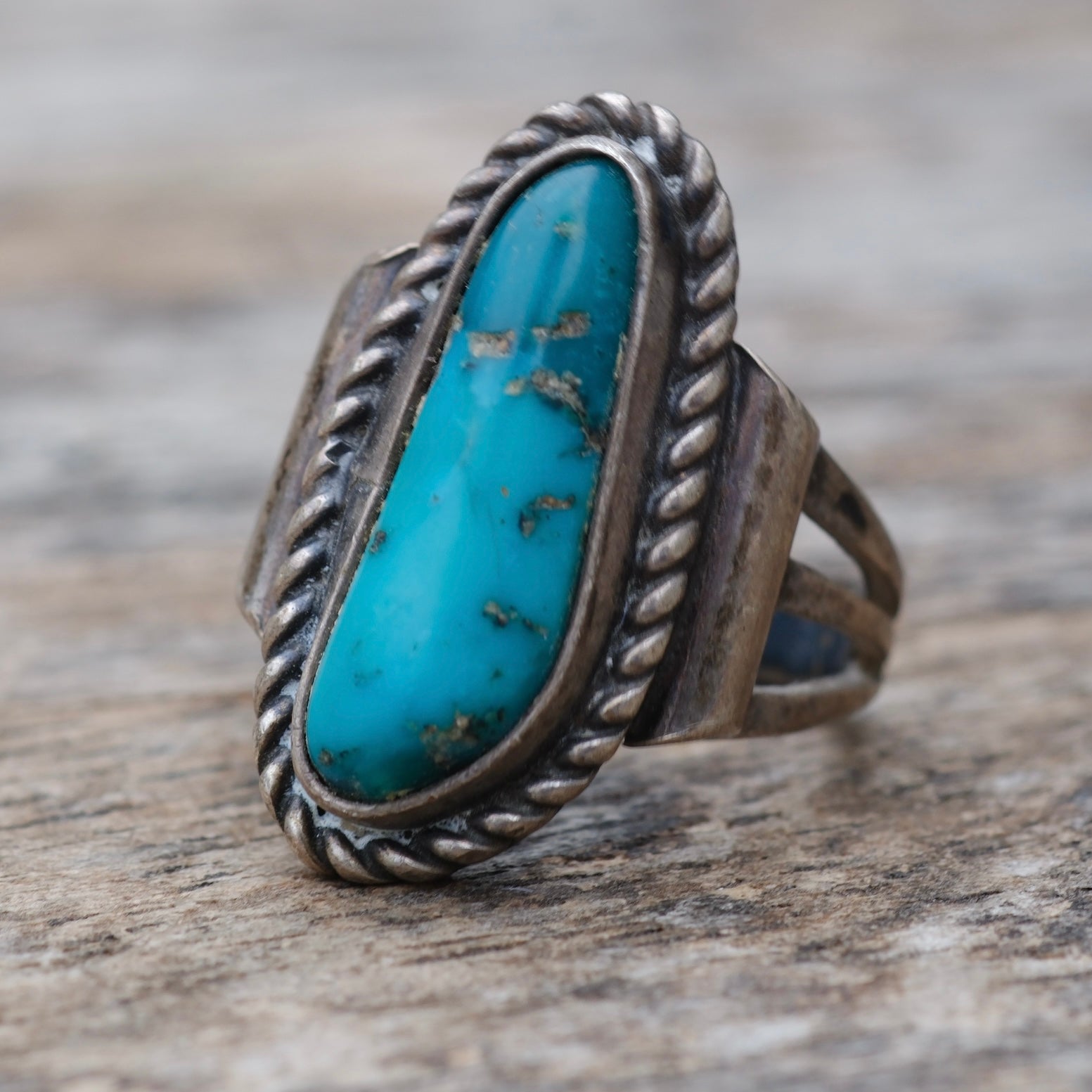 Vintage Sterling Turquoise Ring 4