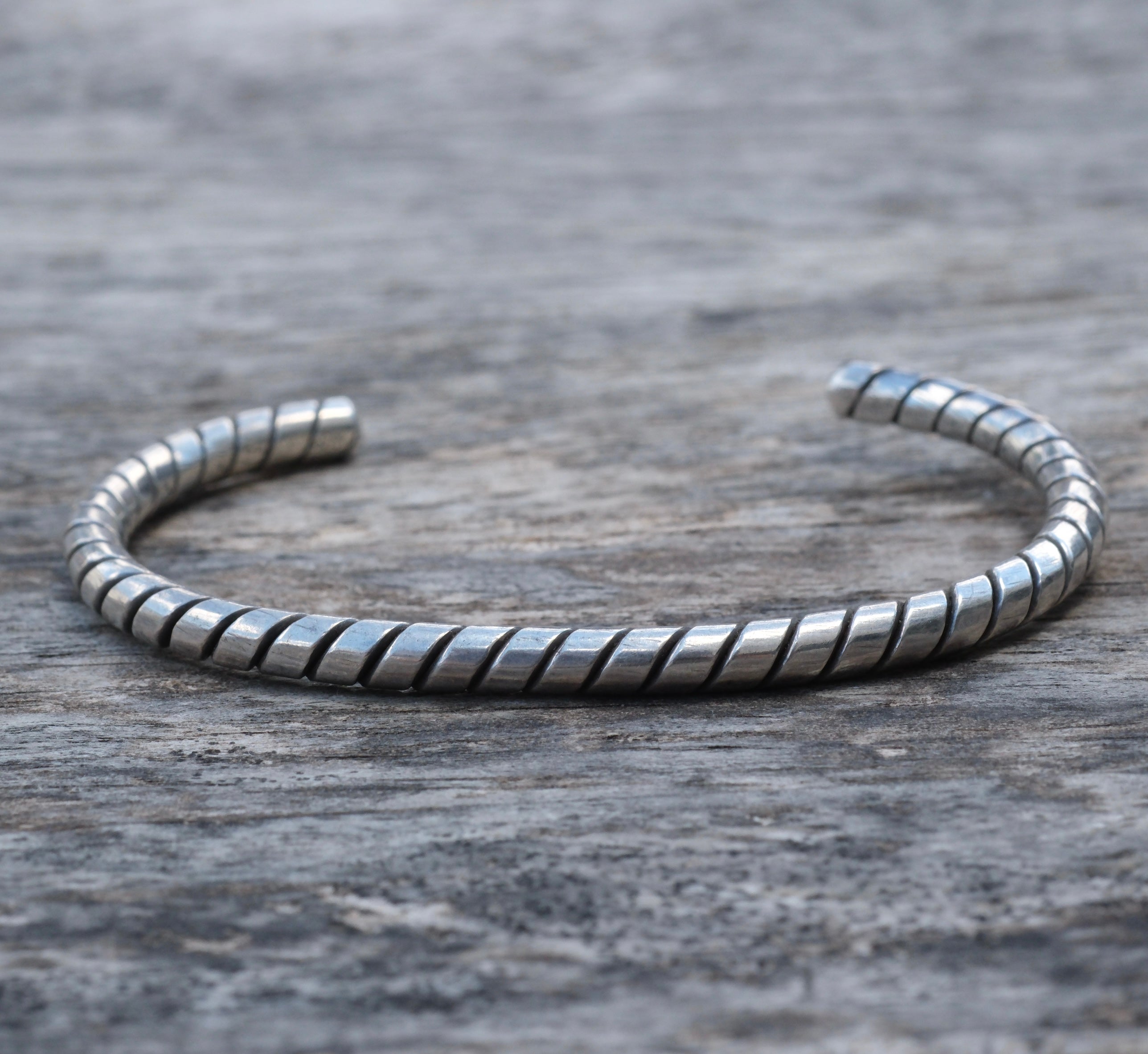 Vintage Sterling Silver Twisted Cuff Bracelet