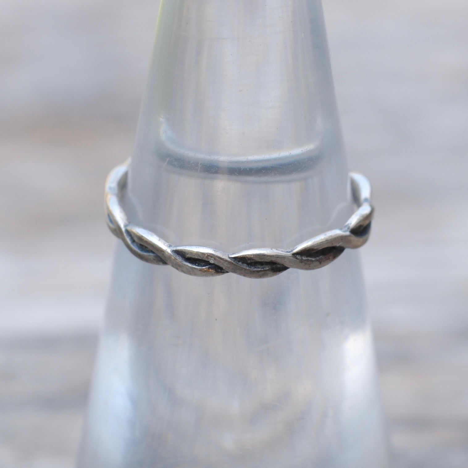 Vintage Sterling Silver Braided Band Ring 5.75