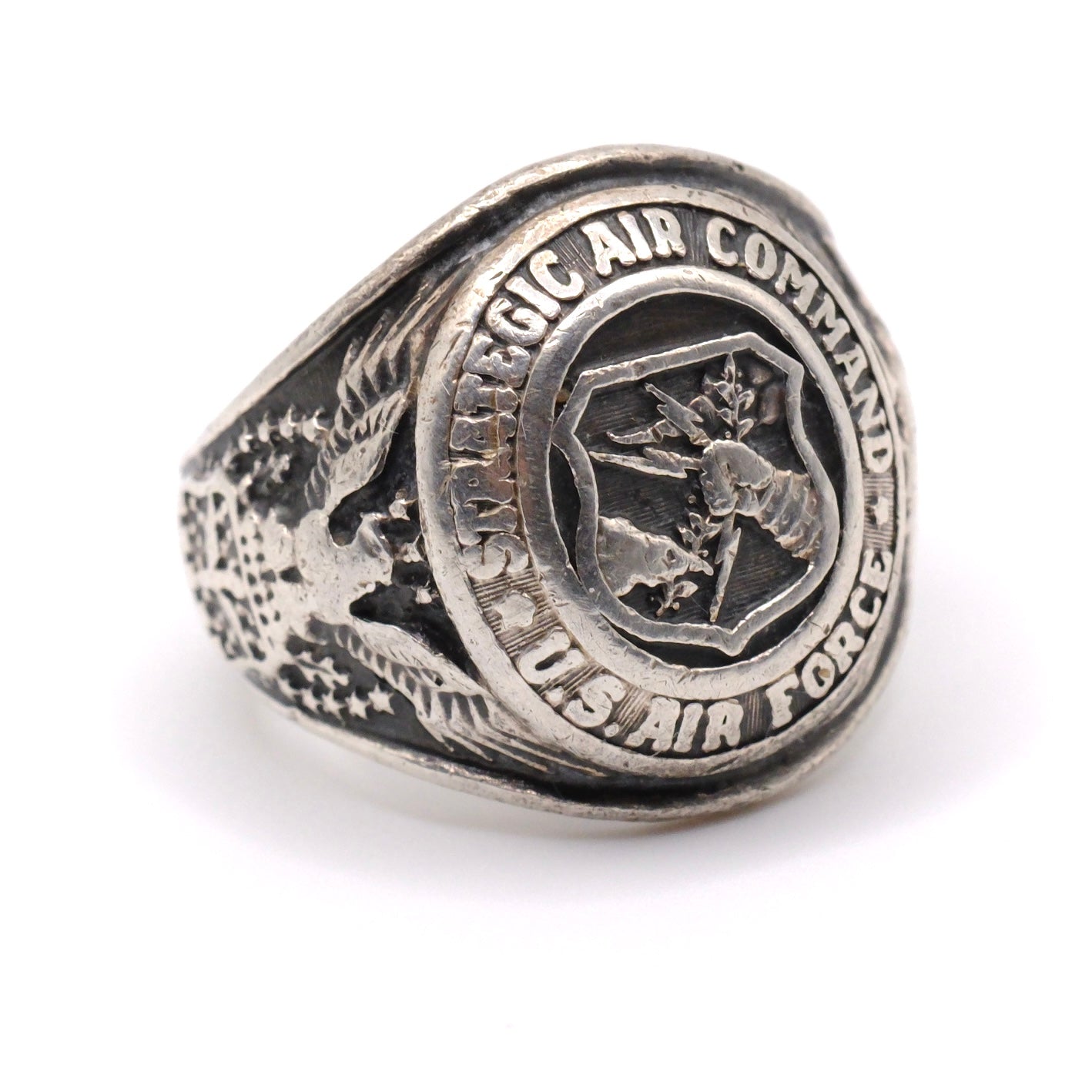 Vintage Sterling Air Force Ring 8