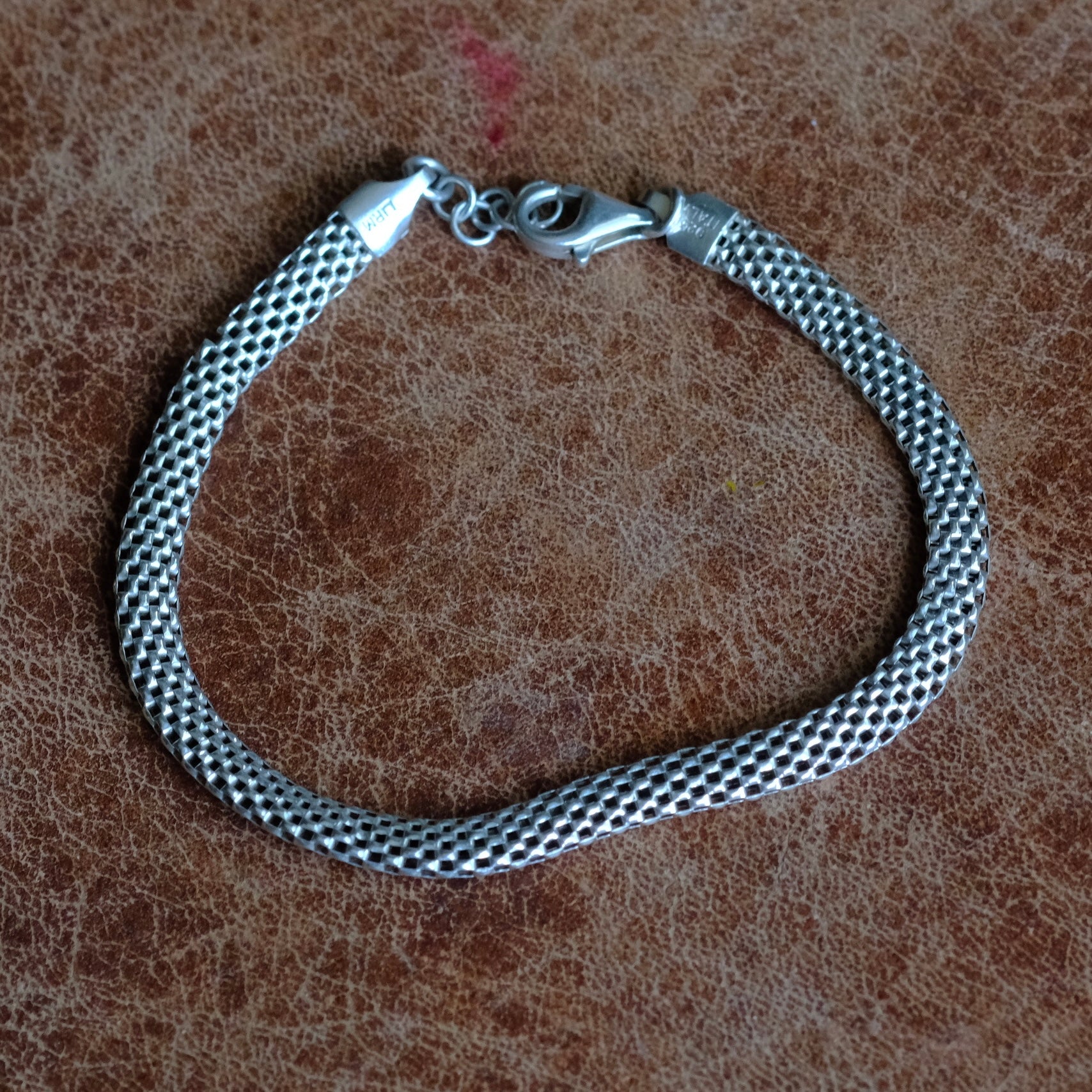Vintage Sterling Woven Chain Bracelet