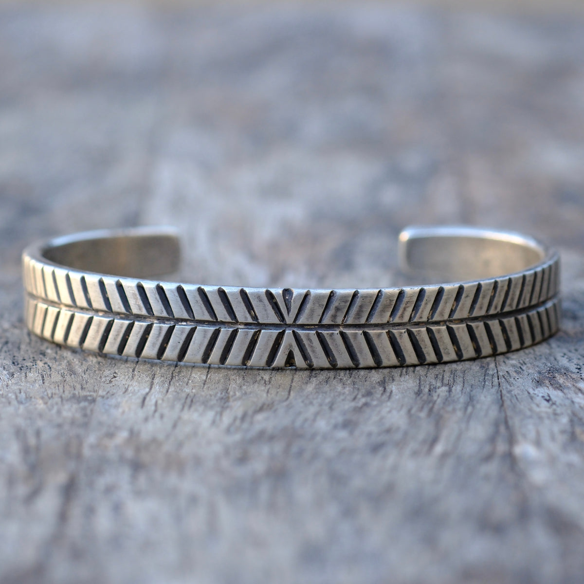 Joe O'Neill Stamped Cuff Bracelet