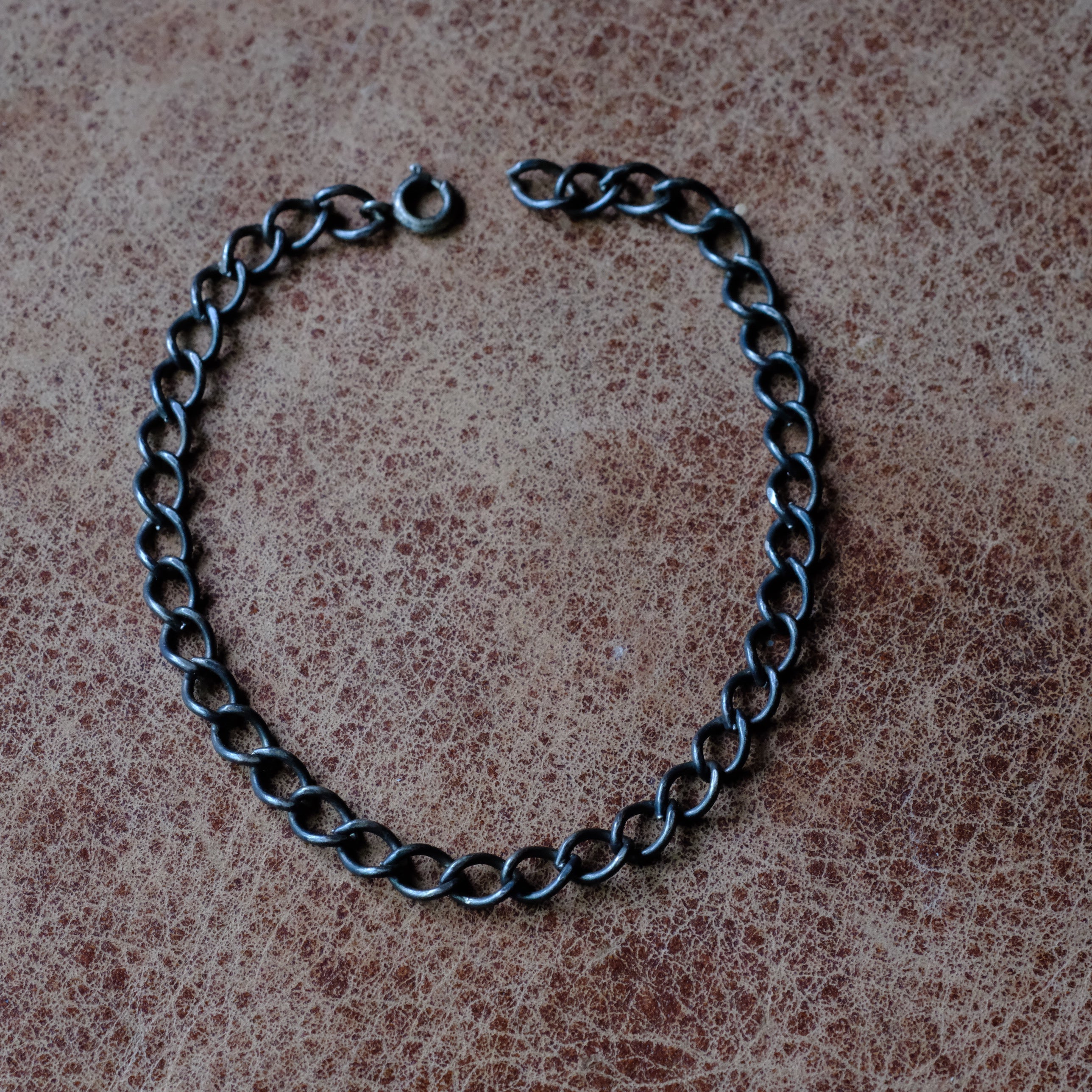 Vintage Sterling Silver Link Chain Bracelet