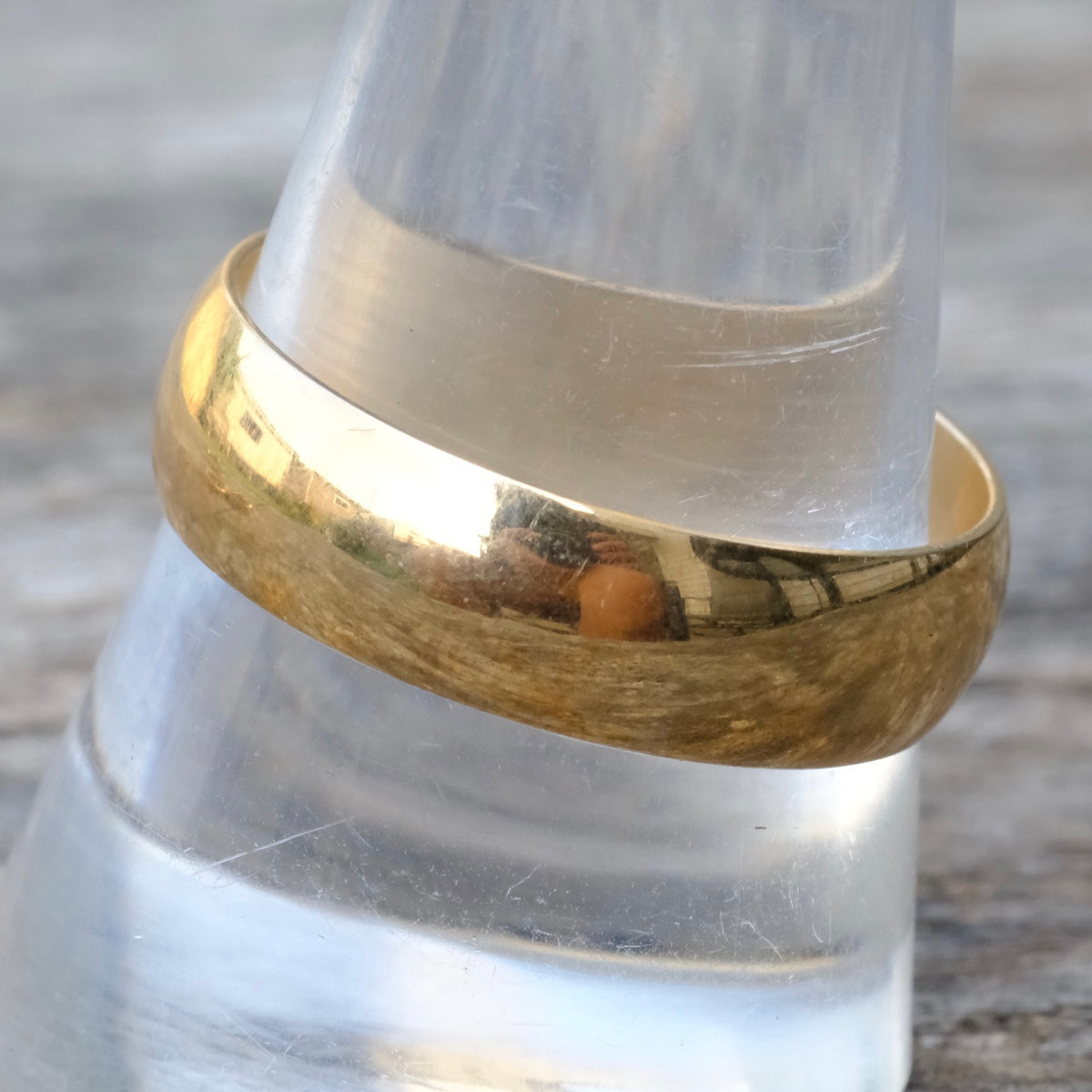 Vintage 14K Gold Band Ring 10.75