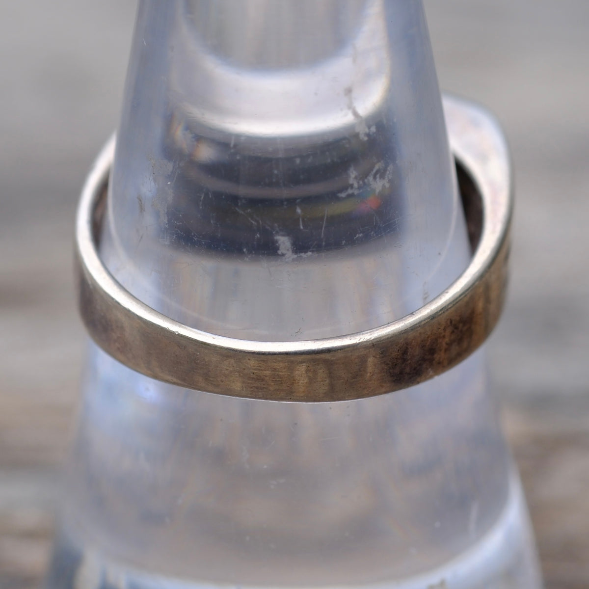 Vintage Sterling Silver Band Ring 8.25
