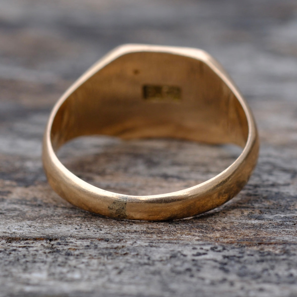 Vintage 10K Solid Gold KY Signet Ring 5.75