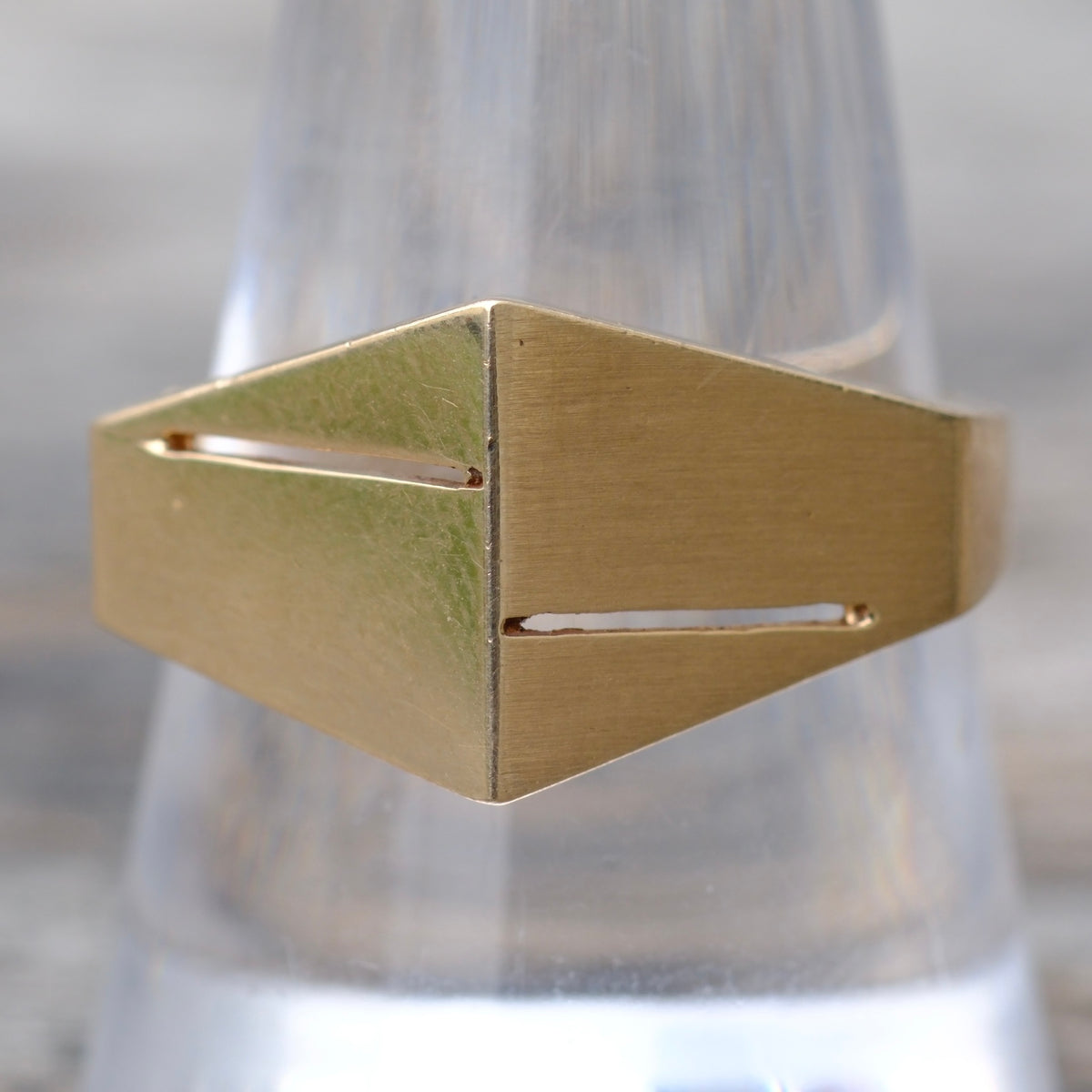 Vintage 10K Solid Gold Dome Ring 10