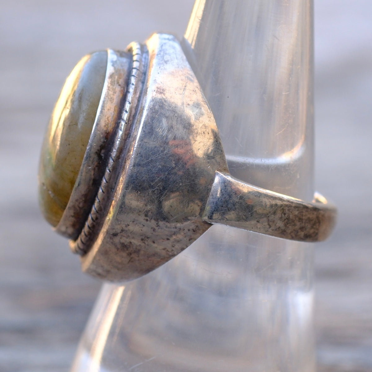 Vintage Sterling Tigers Eye Ring 8
