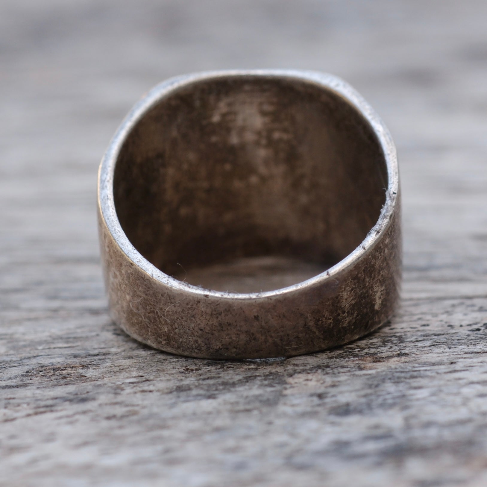 Vintage Sterling Silver Modernist Ring 7