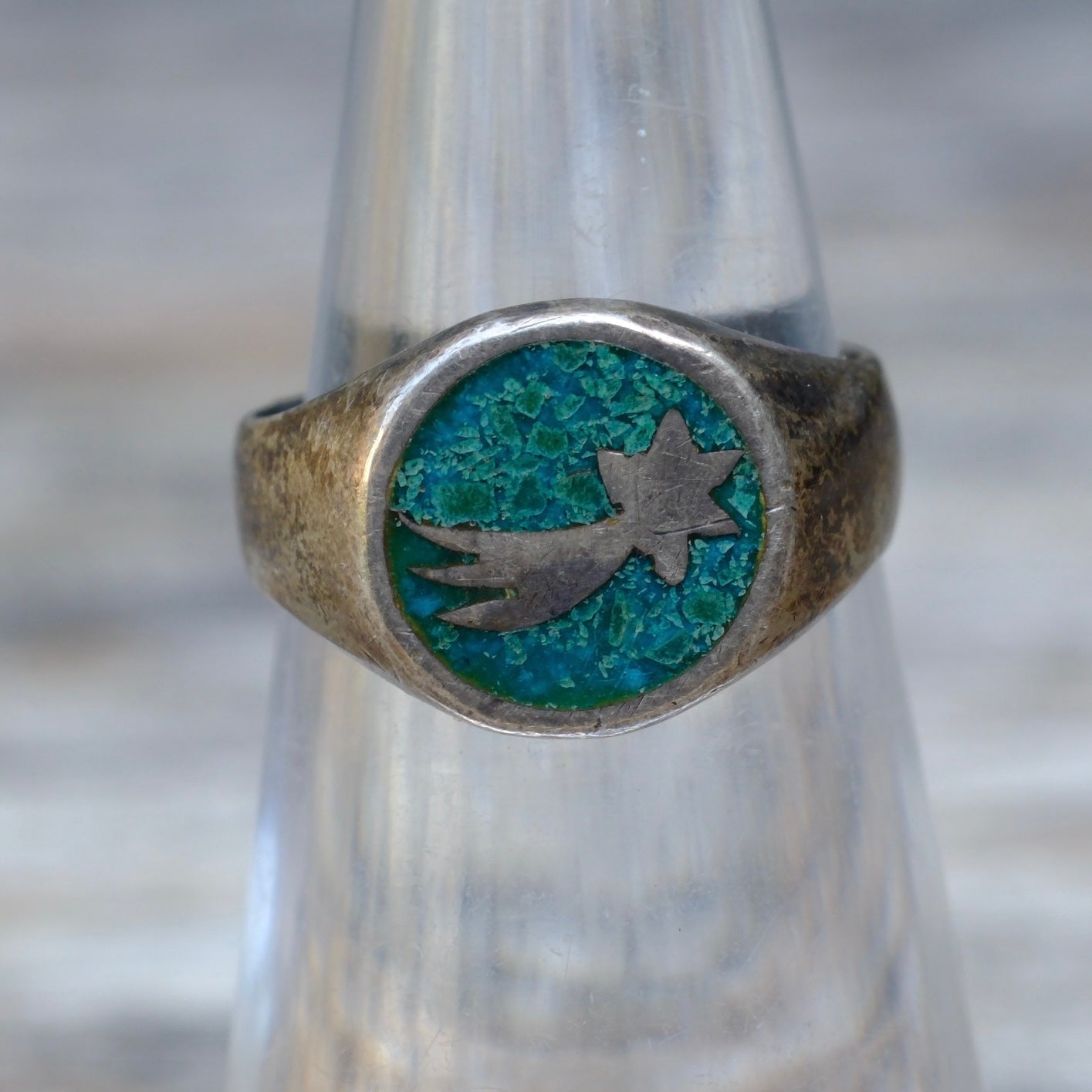 Vintage Sterling Shooting Star Ring 5