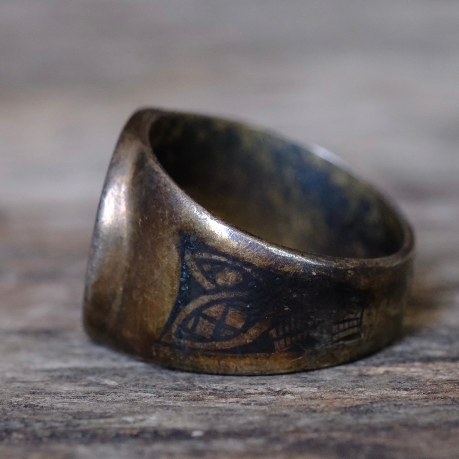 Vintage Sterling Silver Signet Ring 6.25