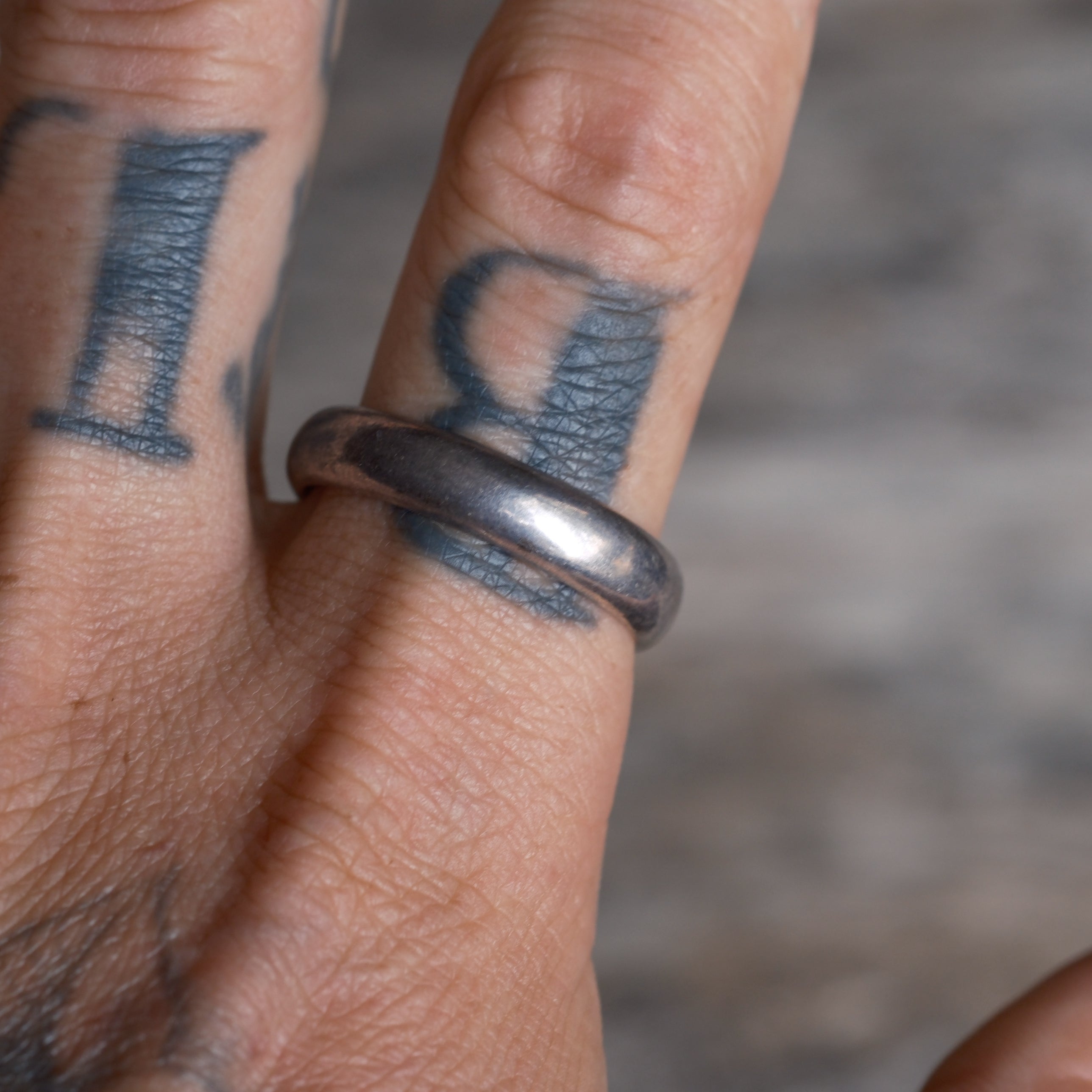 Vintage Sterling Silver Band Ring 13.25