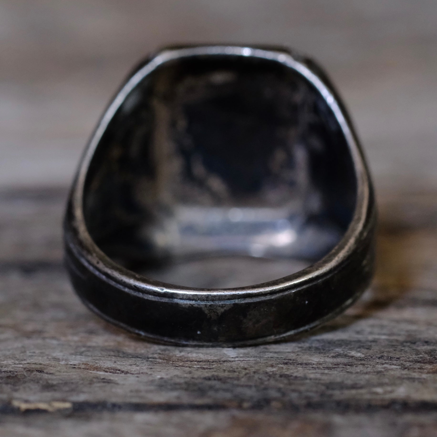 Vintage Sterling Silver Signet Ring 8.5