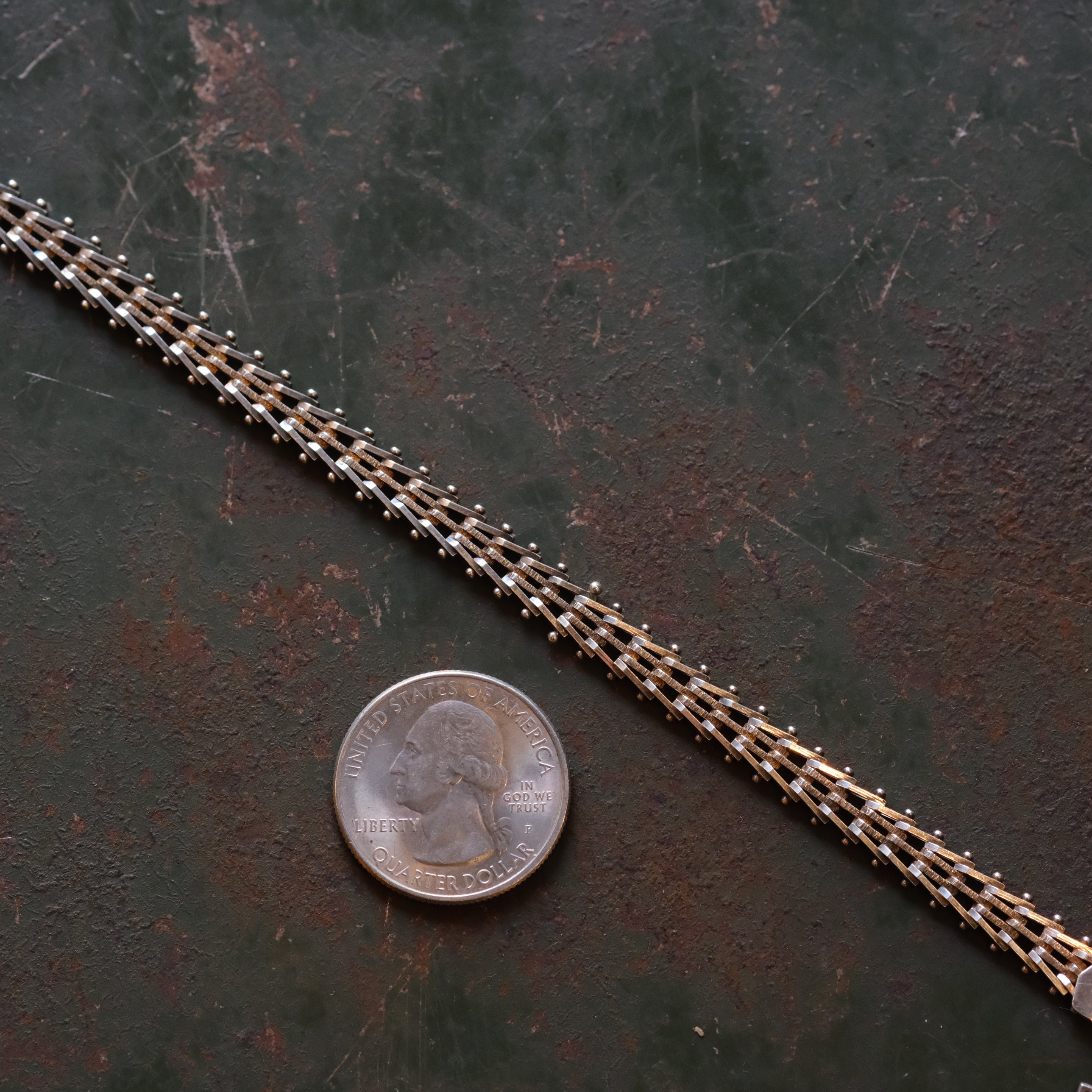 Vintage Sterling Silver Arrowlink Bracelet