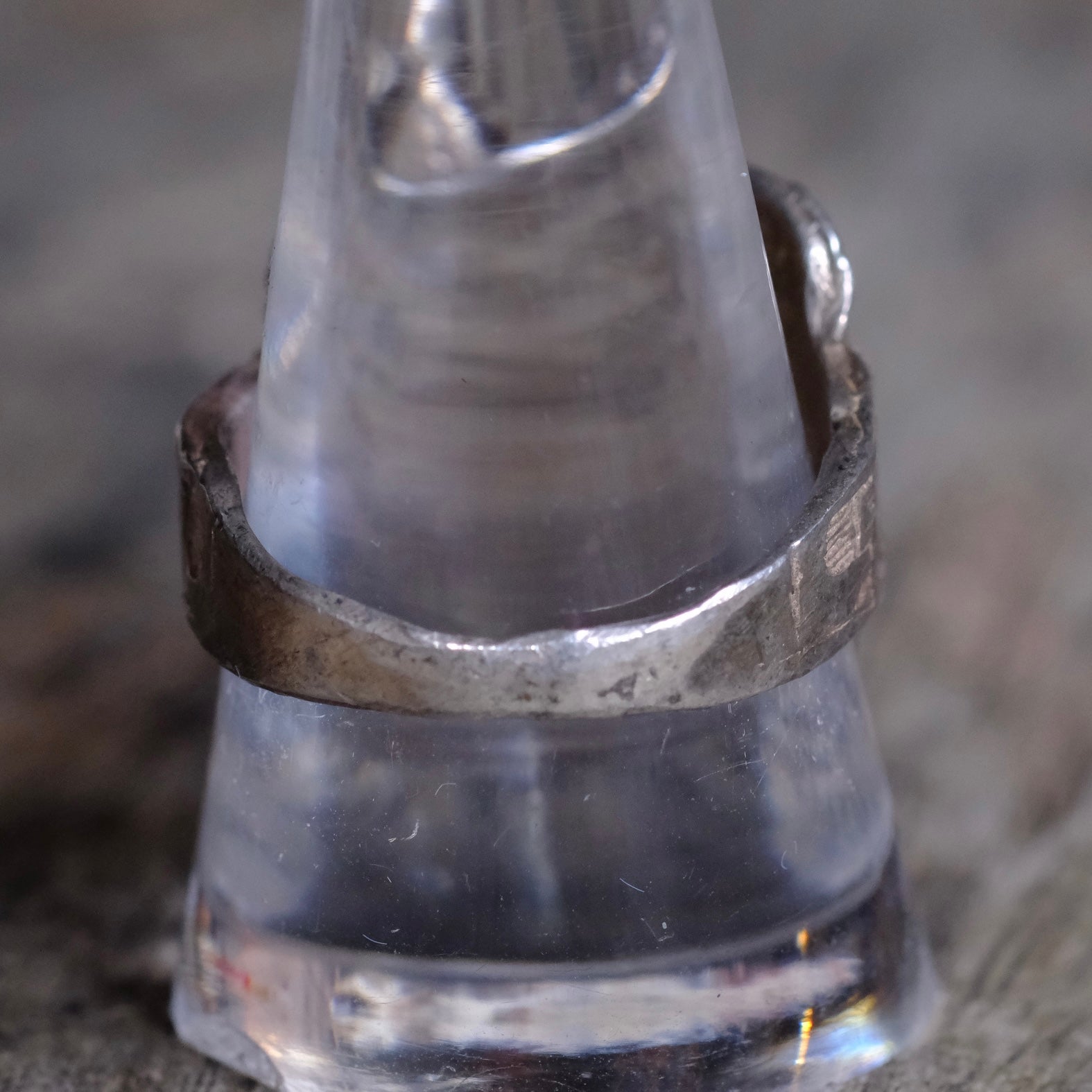 Vintage Sterling Silver Saddle Ring 9.5