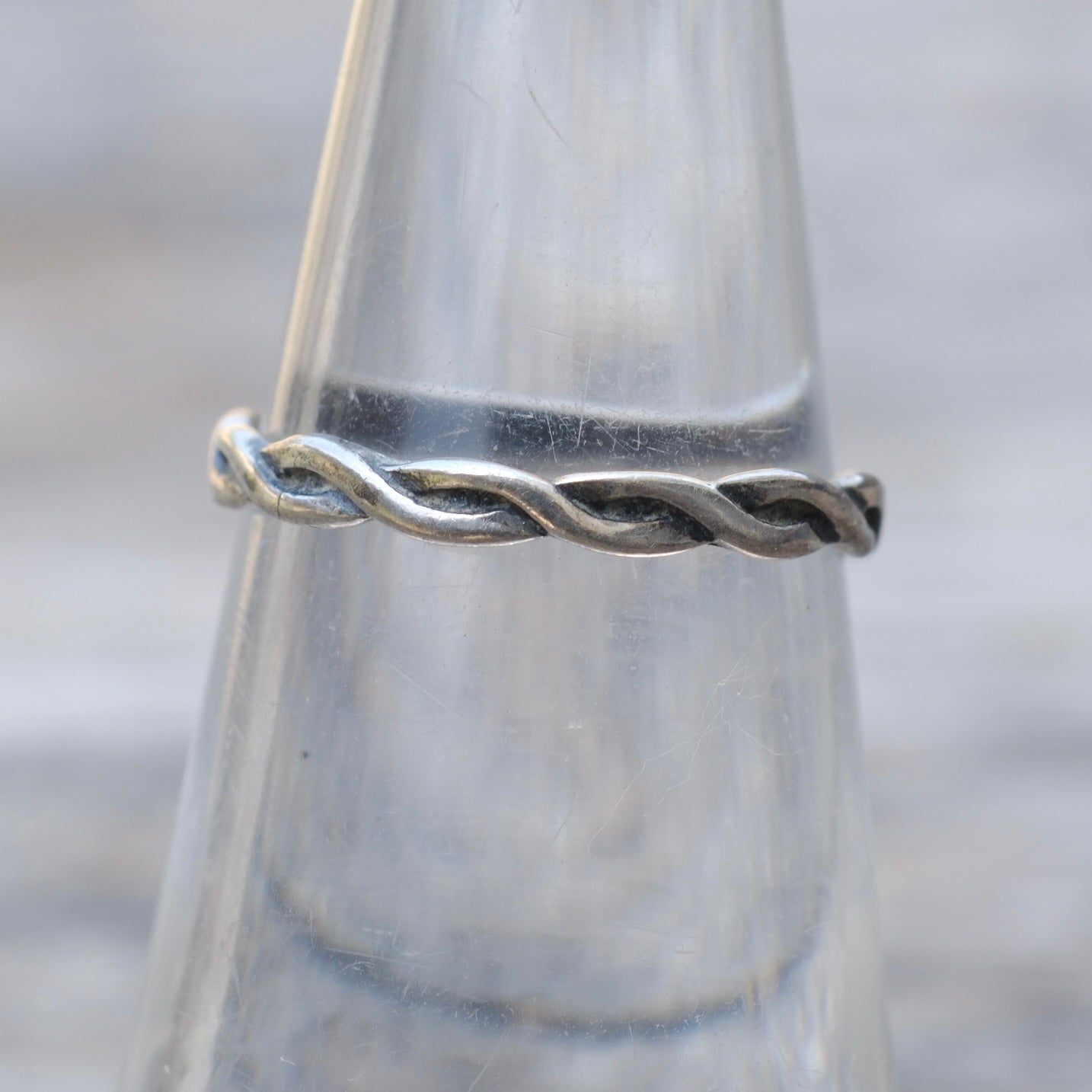 Vintage Sterling Silver Braided Band Ring 5.75