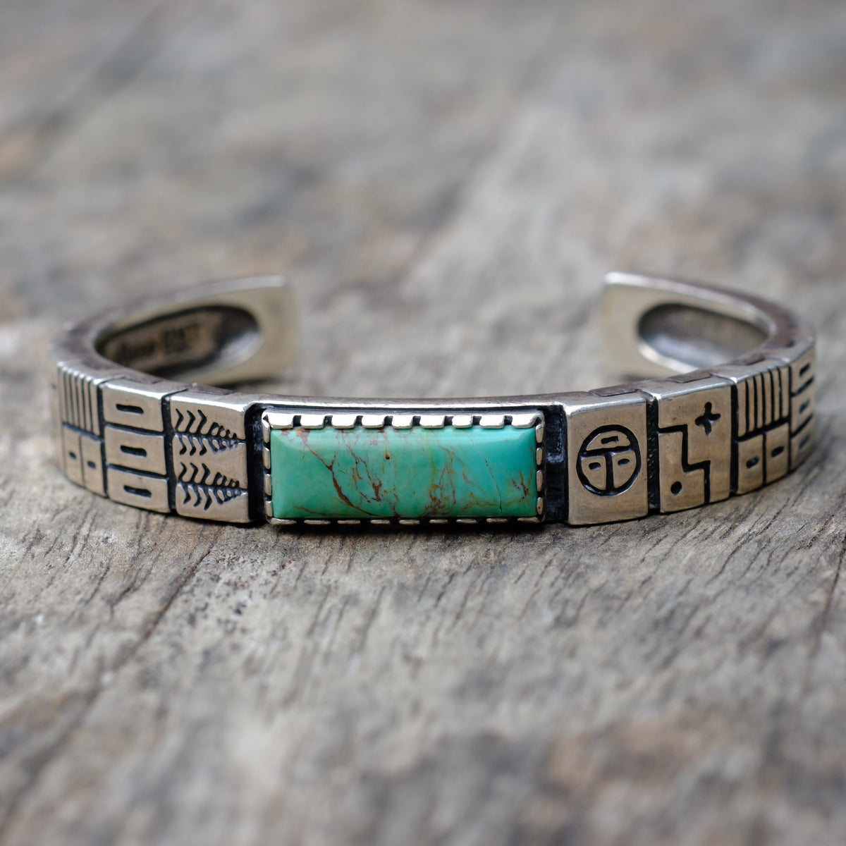 Vintage Sterling Turquoise Cuff Bracelet