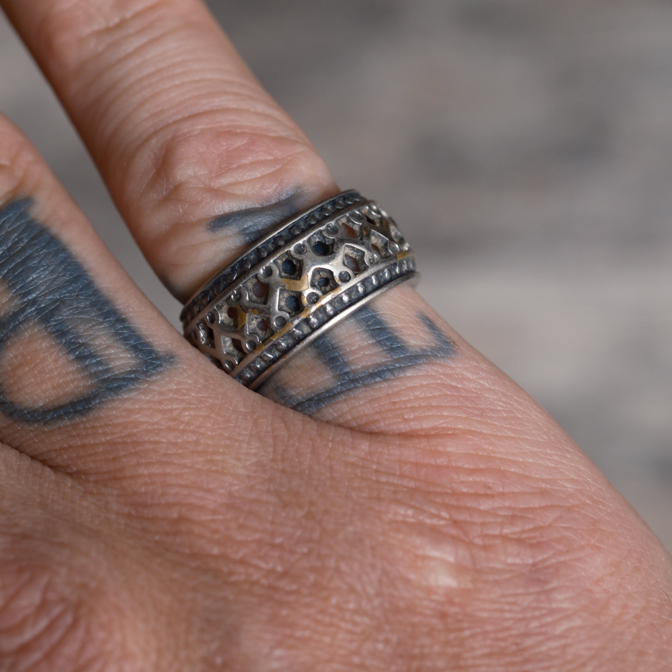 Vintage Sterling Silver Band Ring 6