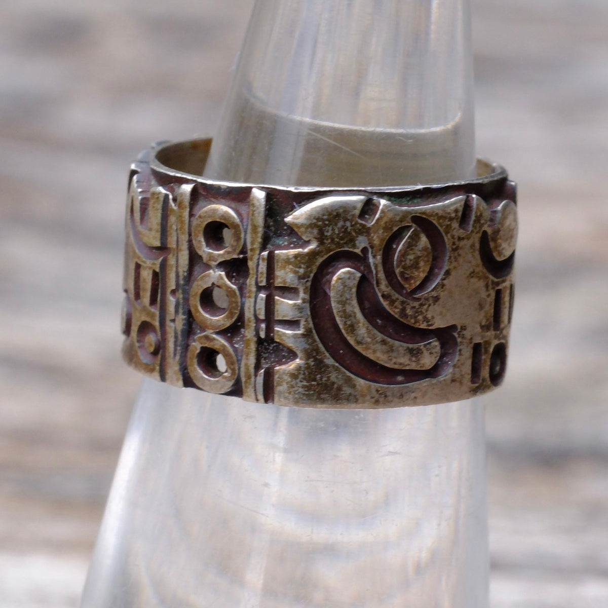 Vintage Sterling Silver Stamped Band Ring 5
