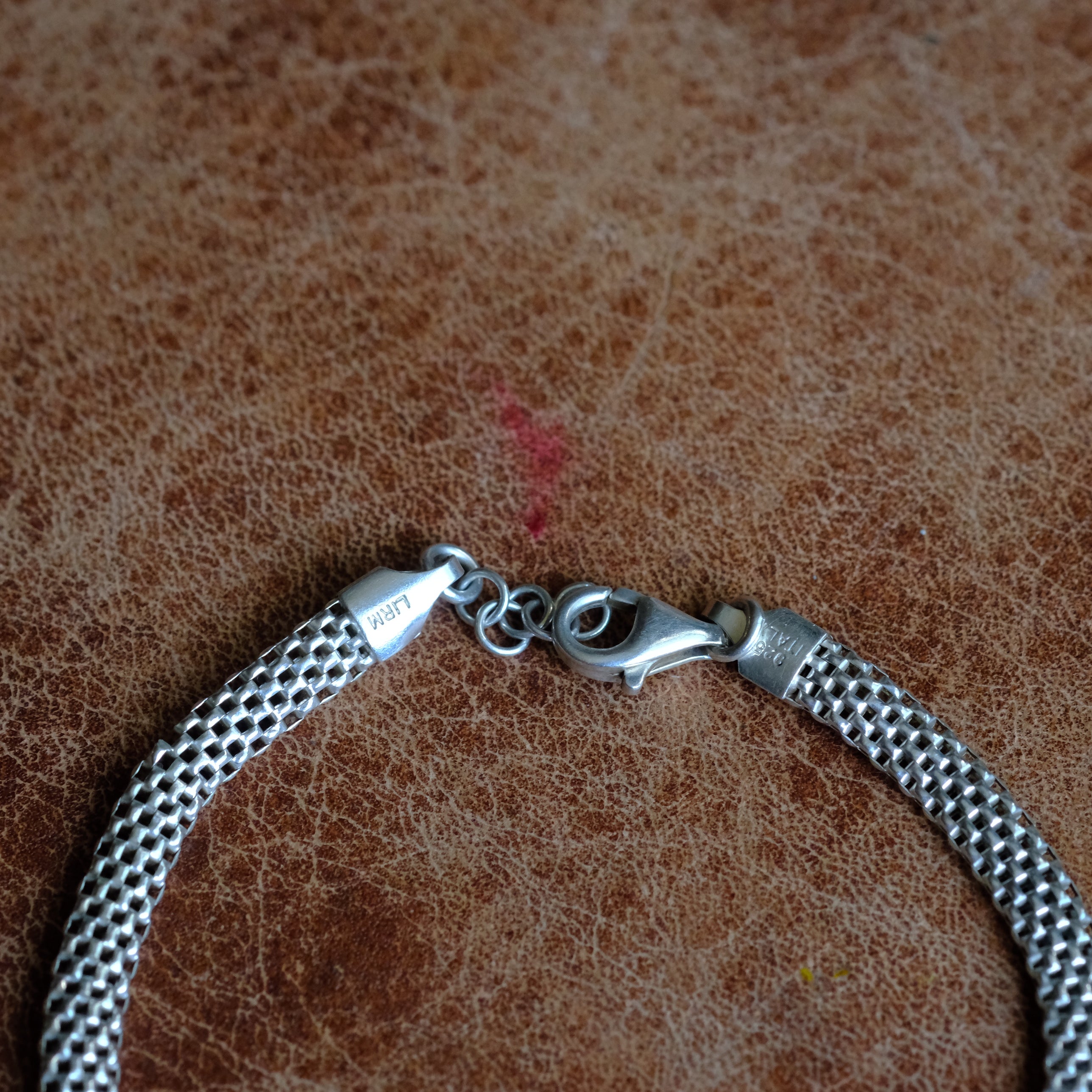 Vintage Sterling Woven Chain Bracelet